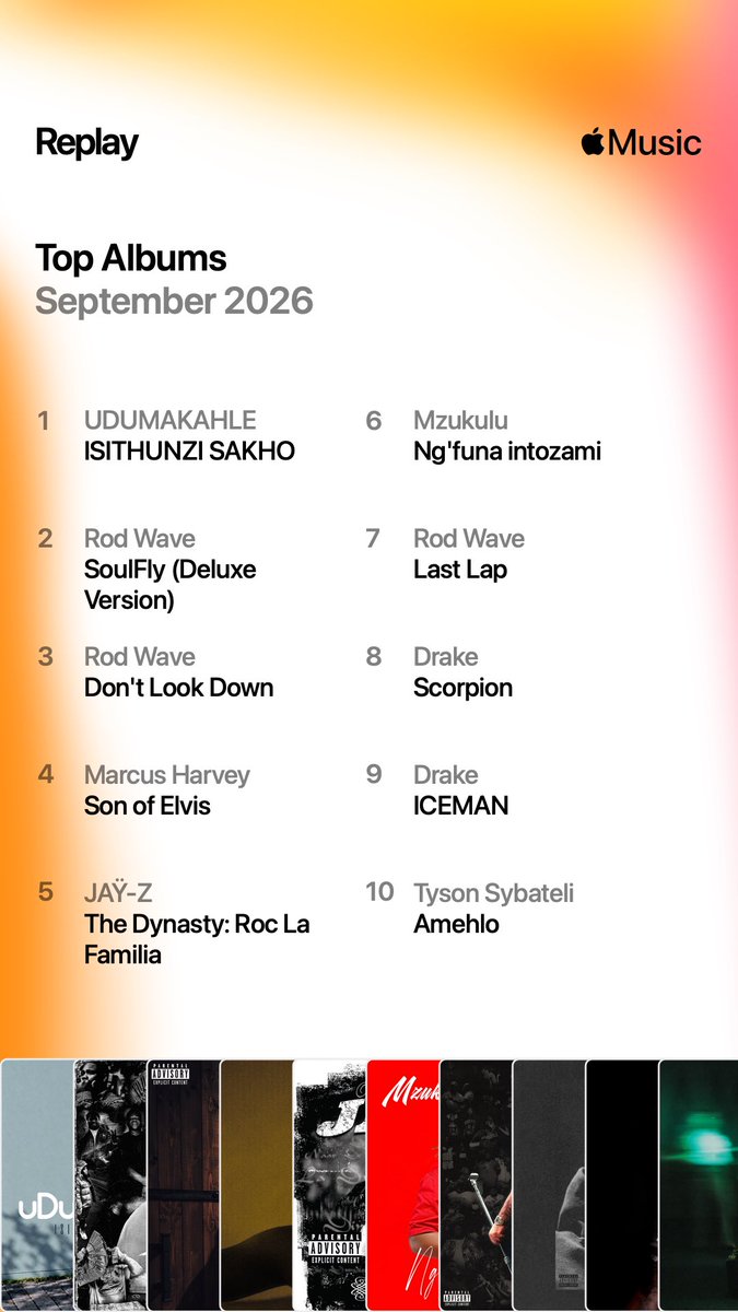 RealSihleIV's tweet photo. Let’s see your Apple Music replay for September 🔥👀 https://t.co/0iSWcBB4J9