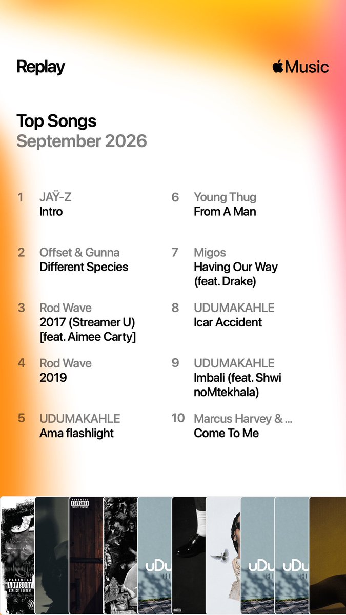 RealSihleIV's tweet photo. Let’s see your Apple Music replay for September 🔥👀 https://t.co/0iSWcBB4J9