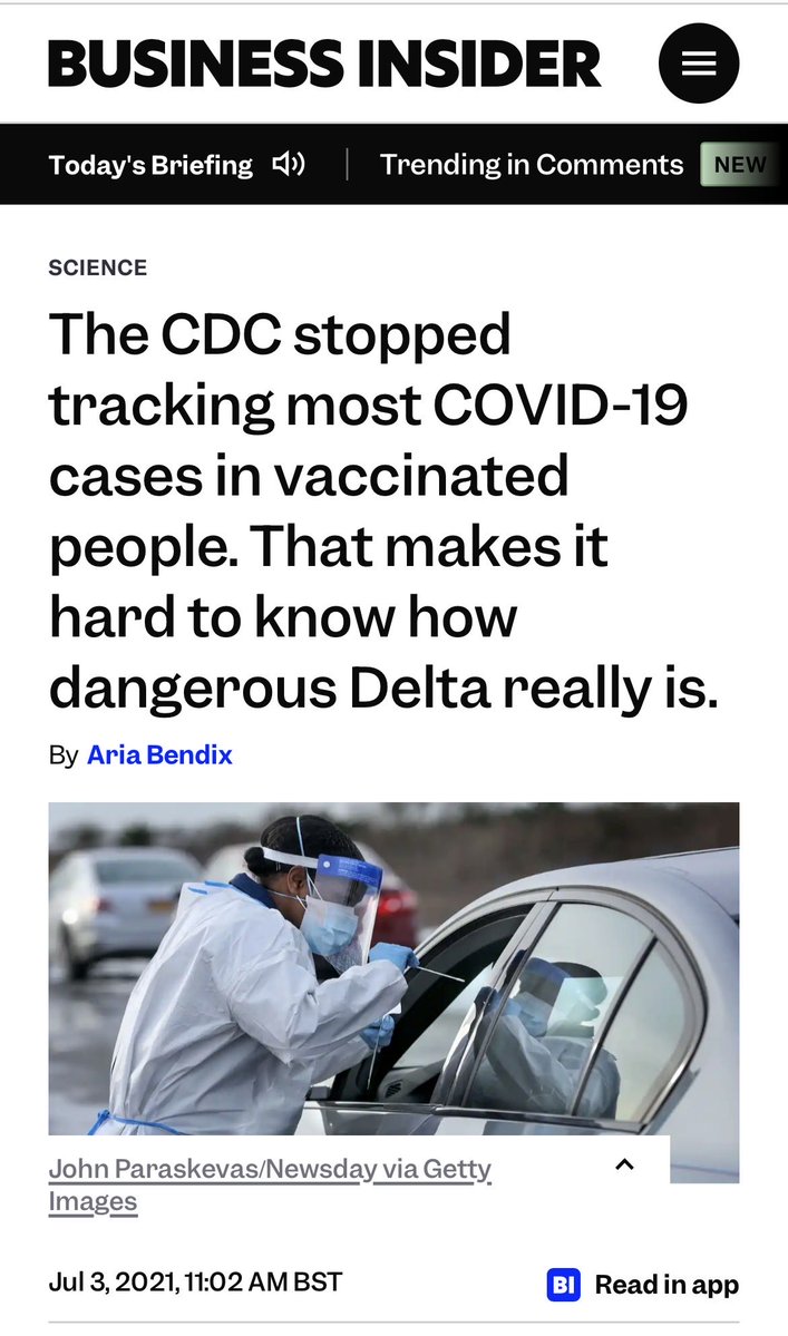 Geronimo_505's tweet photo. @carlheneghan What they fail to mention is how the CDC stopped tracking Covid breakthrough cases in the vaccinated as soon as Biden took office. The mandatory PCR testing of all US hospital admissions was also massively scale back for the vaccinated. 

Hmm I wonder why that might be? https://t.co/aWktUcFDhm
