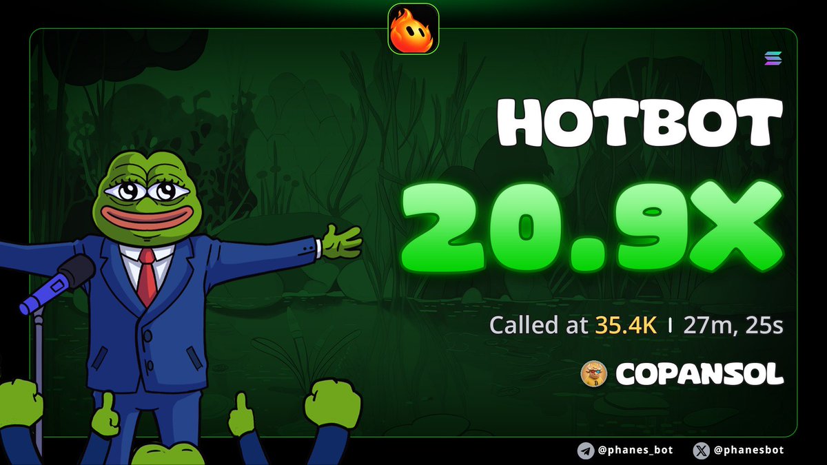 COPANSOL's tweet photo. 20X gain up on $HOTBOT
CA:

8nnaeWCw8mUypcGAgbmSuzAT85uWx4UN12adDrMhXrGF

#Sol https://t.co/LMUztStYmz