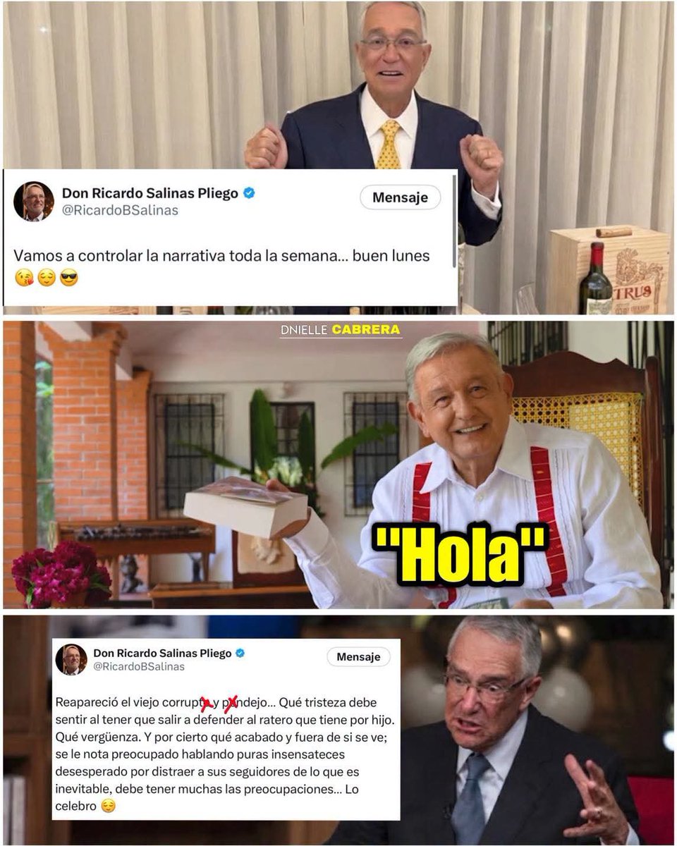 RoymoralesC's tweet photo. Ja ja ja ja 
Eres un tremendo pendejazo, @RicardoBSalinas 

@AztecaNoticias @Azteca @NinfaSalinas @gruposalinas https://t.co/qOUblNQNCx