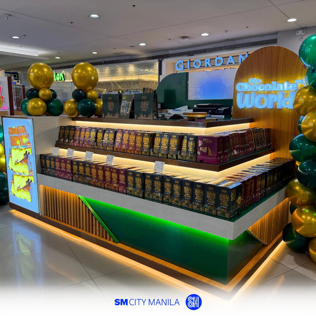 smcity_manila's tweet photo. #NewStoreAlert ‼️🤎

Dubai chocolate cravings? Consider them handled. 🍫🇦🇪

Meet The Chocolate World now open on the 2nd Level! ✨ Authentic Dubai Kunafa made with REAL kunafa + REAL chocolate. 🤤

🔥 BUY 1, TAKE 1 Kunafa Vanilla while supplies last!

#GalaToTheMax https://t.co/1hNYvA4wY8