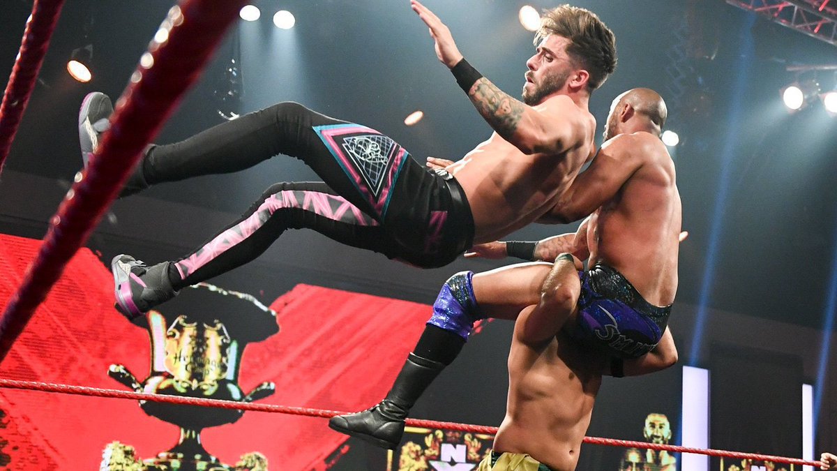 NXTUK_Legacy's tweet photo. Oct. 1, 2020:
At BT Sport Studios, Kenny Williams defeated Amir Jordan and Ashton Smith in the Wild Card Triple Threat Match to become the final entrant in the #NXTUK #HeritageCup Tournament.
πΈ WWE https://t.co/kmNp5ghr3t