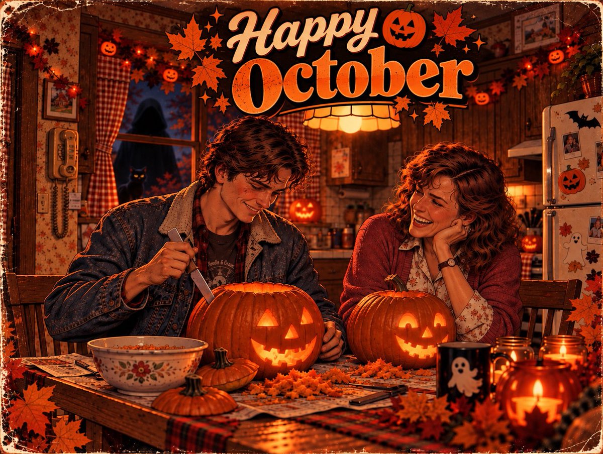 HarlowTheGame's tweet photo. Happy October🎃🍂

The pumpkins are out, the nights are getting colder, and Halloween has officially arrived in Harlow.

Enjoy the quiet while it lasts. 🕯️🪓
#Halloween #game #horror #october #indiedev #horrorgame #videogames #fyp #games https://t.co/FTdCMJSgVh
