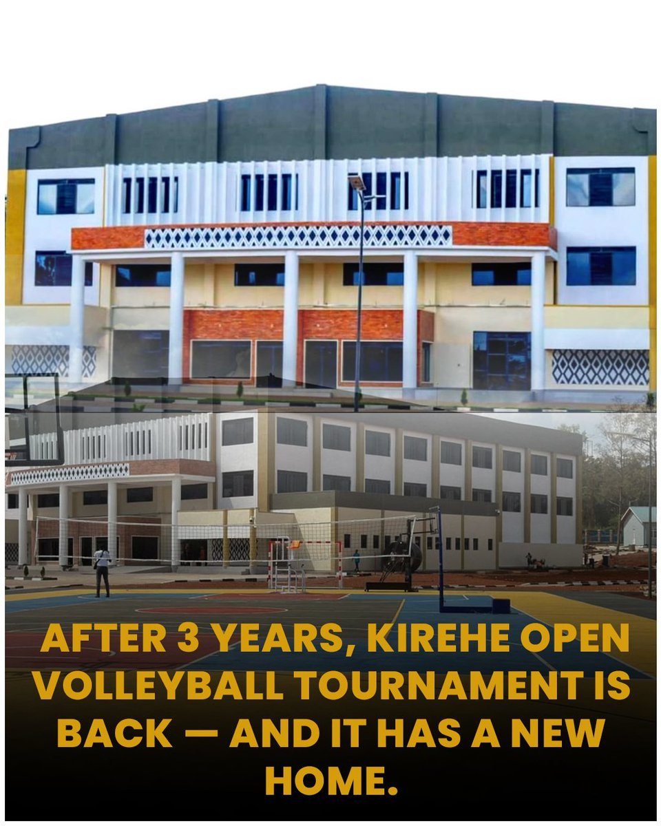 RwandaEast's tweet photo. 🏐🔥 “𝑲𝑰𝑹𝑬𝑯𝑬 𝑶𝒑𝒆𝒏 𝑽𝒐𝒍𝒍𝒆𝒚𝒃𝒂𝒍𝒍 𝑻𝒐𝒖𝒓𝒏𝒂𝒎𝒆𝒏𝒕” 2026

The wait is over!

Get ready for thrilling volleyball action at Kirehe Gymnasium, the new 1,000-seat indoor facility. 

Bring your energy &amp;cheer 4r the teams, and enjoy the excitement! 
#RwandaVolleyball https://t.co/VBQA3zzppT