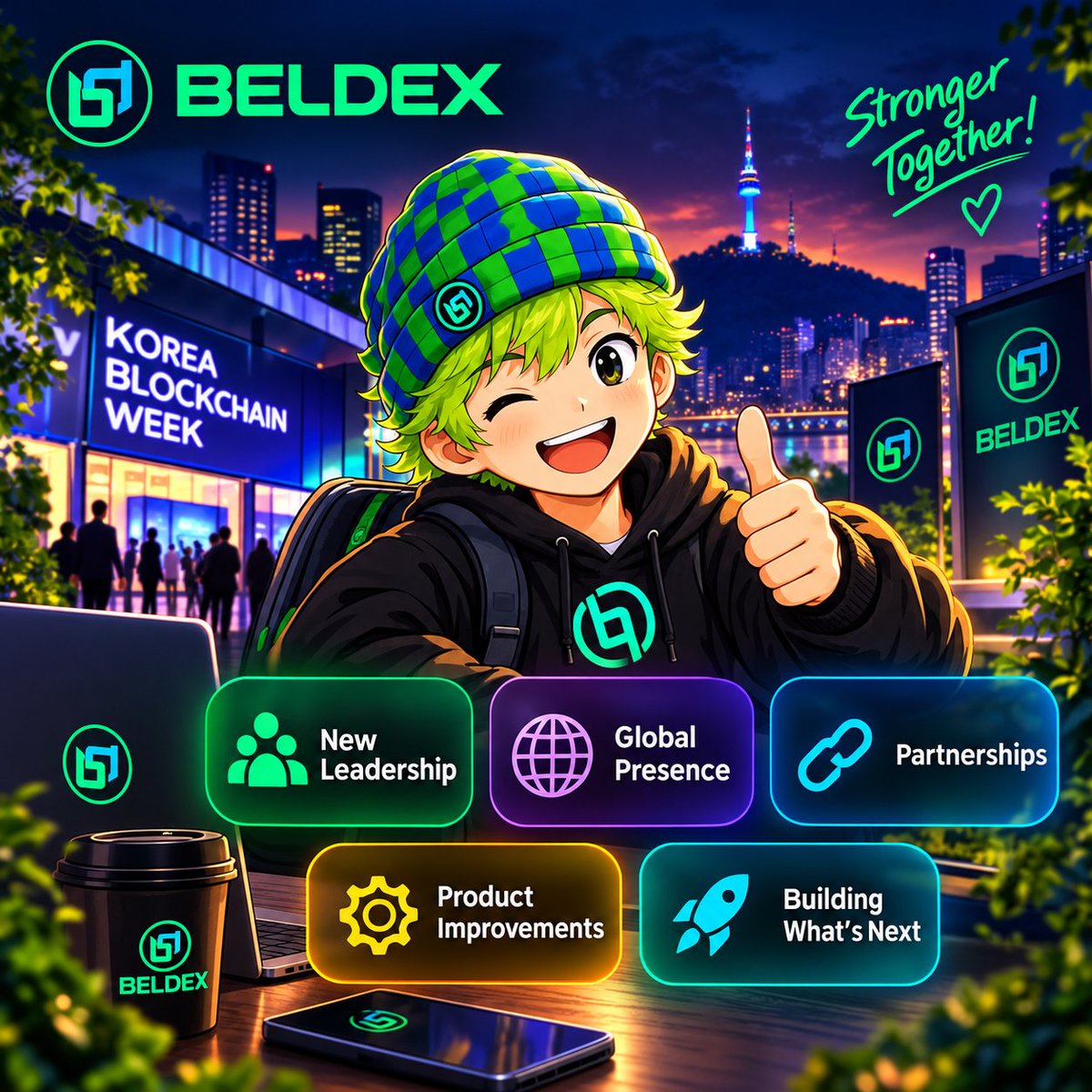 hfafa760's tweet photo. 📈 September was a month of growth for @BeldexCoin 💚

From welcoming new leadership and strengthening 
our global presence at Korea Blockchain Week 🇰🇷 to 
expanding partnerships,improving existing products,
and building what’s next

More connections

More progress

More building https://t.co/tQVoDWI2lo