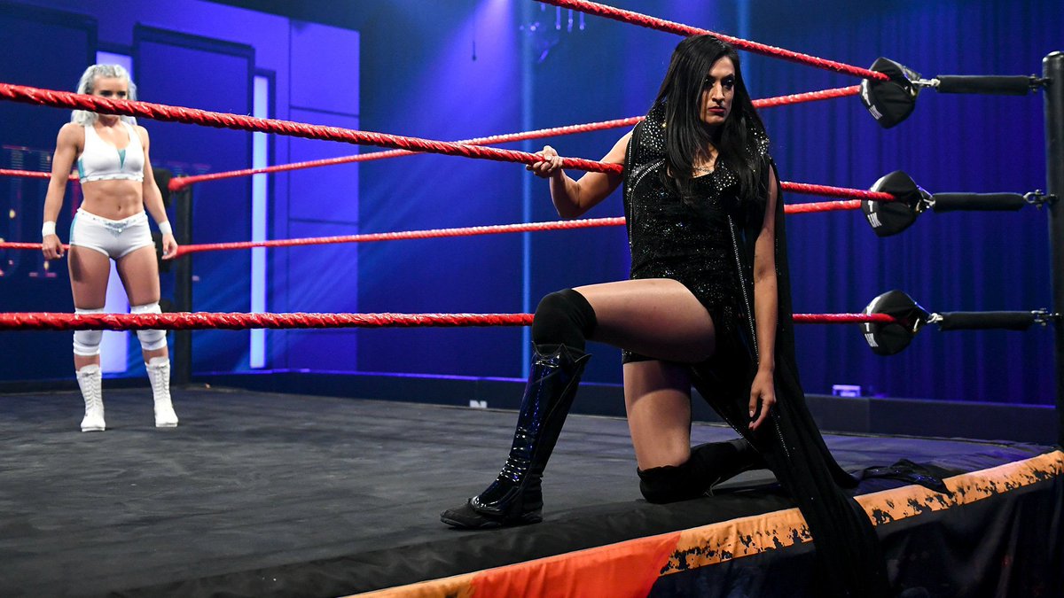 NXTUK_Legacy's tweet photo. Oct. 1, 2020:
At BT Sport Studios, Jinny displayed a more vicious side in her submission win over Xia Brookside.
Afterwards, #NXTUK's Fashionista stated "If you thought I was ruthless before, you're about to experience a whole new side of Jinny."
πΈ WWE https://t.co/UPKekj2XZZ