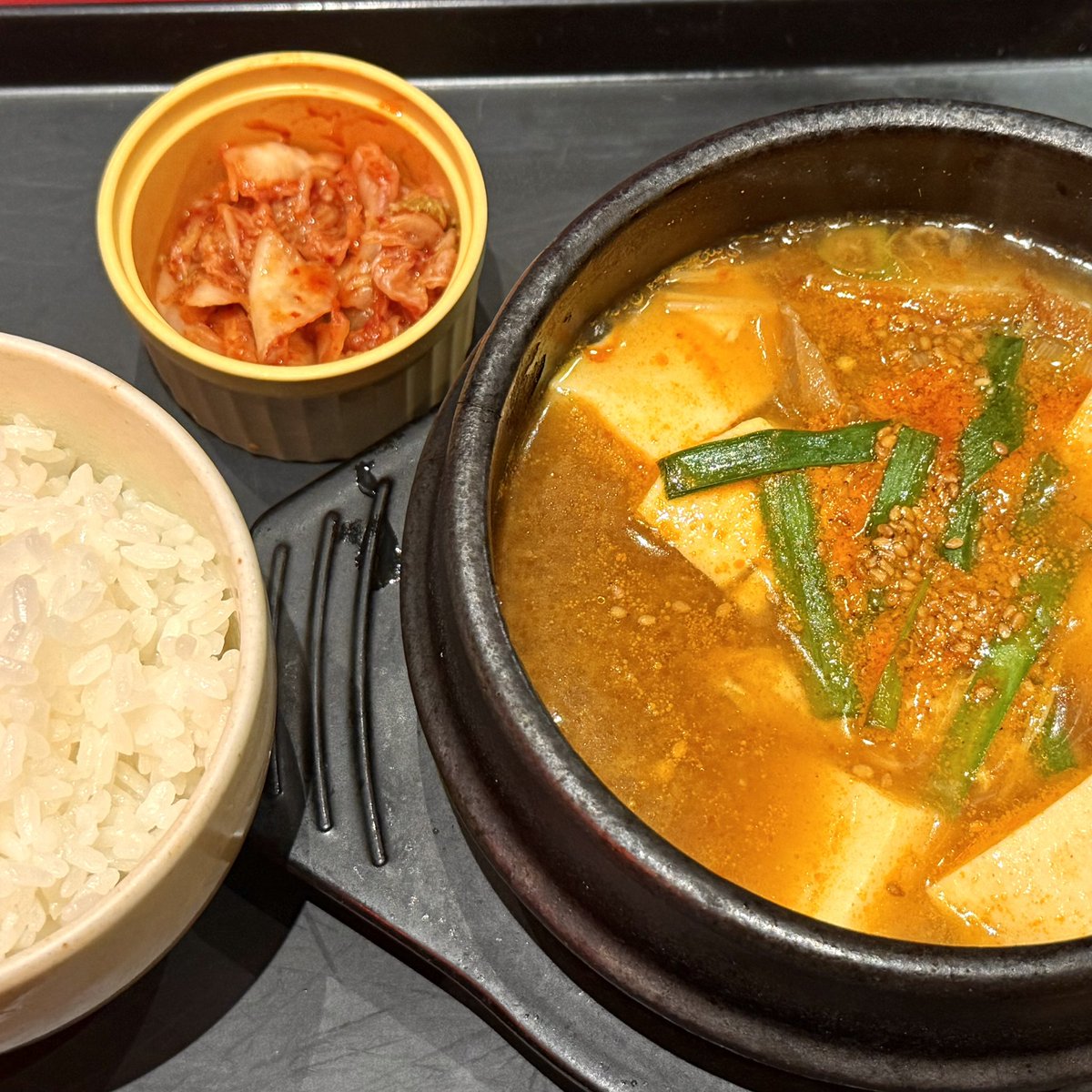 manabukun28's tweet photo. 🔵豊洲の『#正泰苑』にて、
◾️スンドゥプチゲランチ
（＾∇＾） https://t.co/hrxxcU5afL