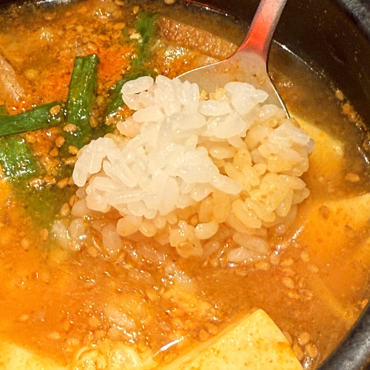 manabukun28's tweet photo. 🔵豊洲の『#正泰苑』にて、
◾️スンドゥプチゲランチ
（＾∇＾） https://t.co/hrxxcU5afL