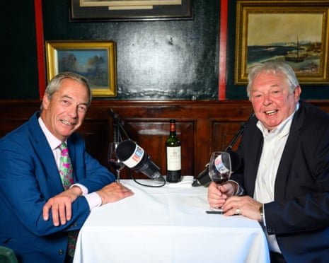 welshroots's tweet photo. Nick Ferrai  promotes Nigel Farage again 
He knows which side  his bread is buttered  on 
The Famous DOUBLE Act https://t.co/8MYAkAsPfN