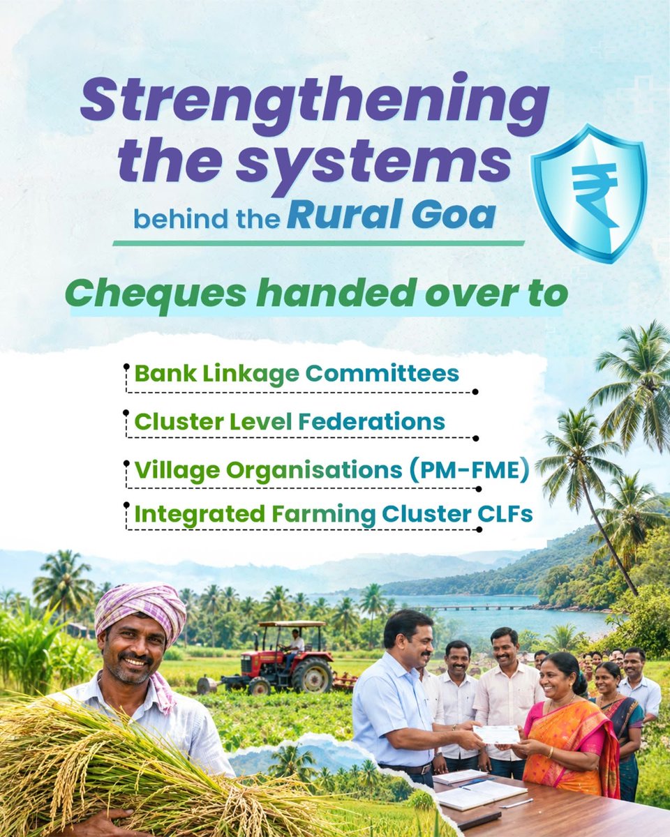 kaur_jassi16's tweet photo. From farmer collectives to women entrepreneurs, community-led initiatives can give rural Goa a stronger economic foundation. #SwayampurnaGoa https://t.co/jnhlkEEffD