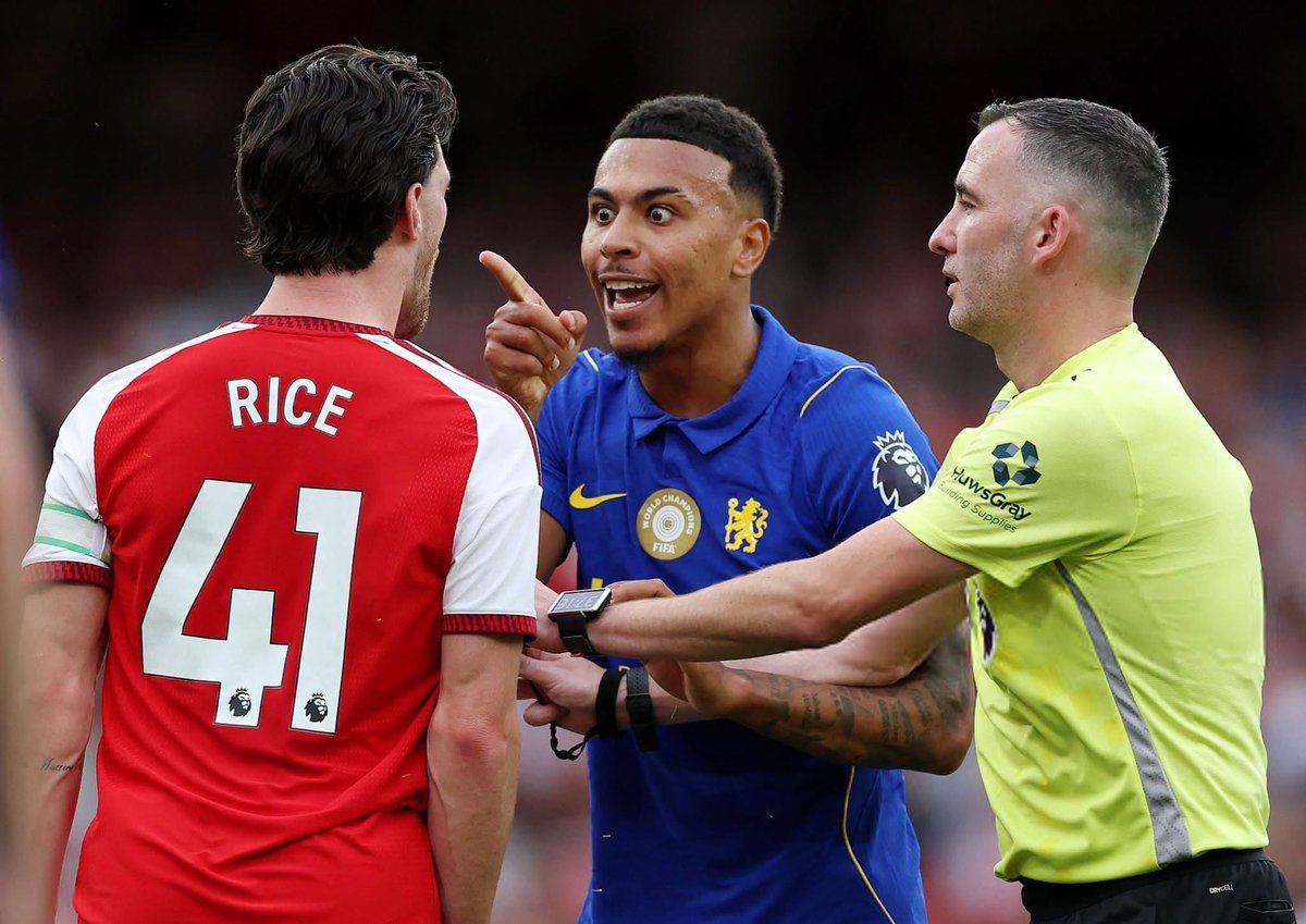 Asquare_CFC's tweet photo. 🚨 AI videos created online are concerning clubs. An AI deepfake of Rogers was shared in the changing room, Rogers also saw it. 

In the video, which was around the Arsenal vs Chelsea match, Rogers said: “Trip me up again, I dare you.’ Declan Rice responds: ‘You mad London is red!” Before Rogers punches Rice. 

Martin Odegaard then barges in. “You joined the wrong club, Morgan. You will live to regret this mistake” 

(kierangill DM)