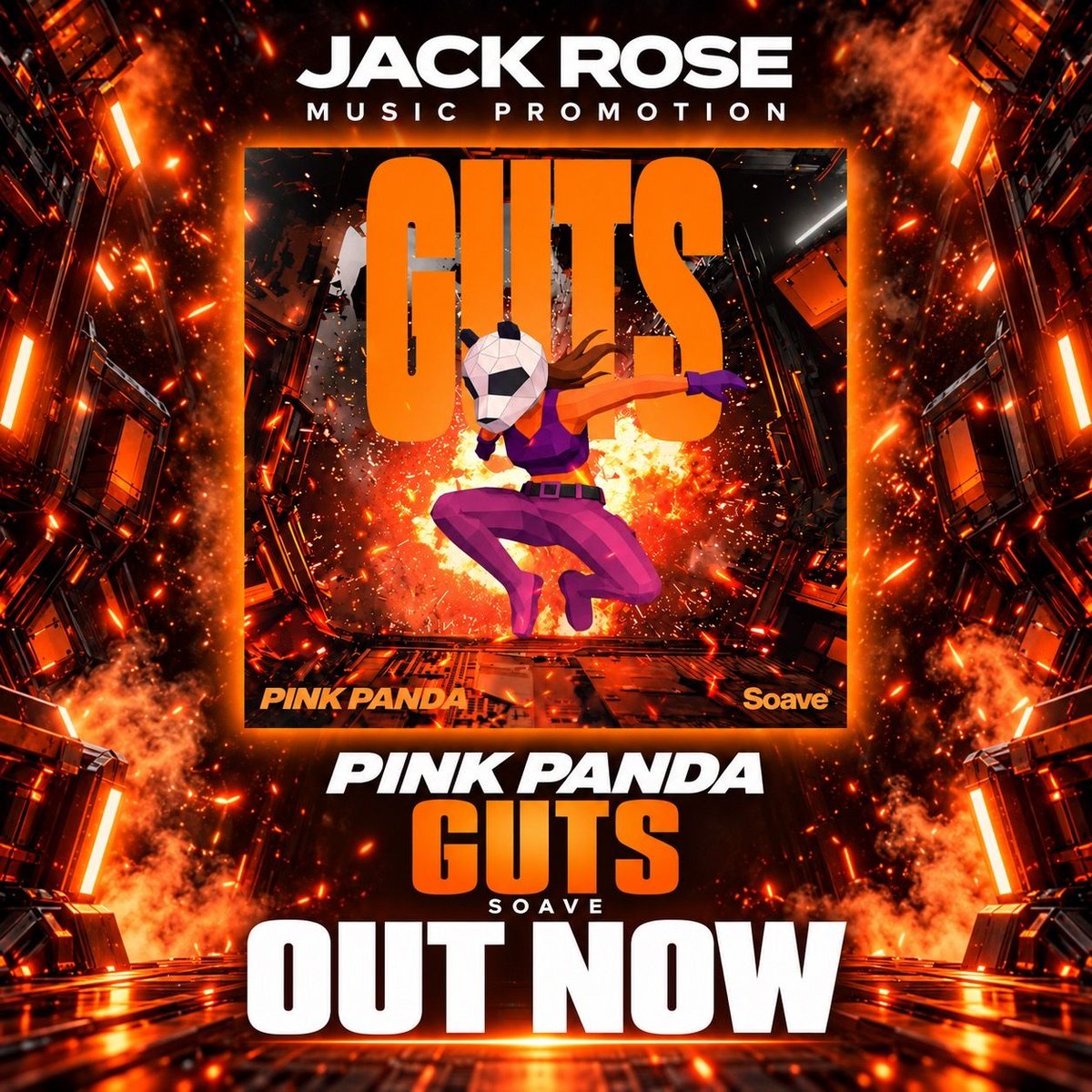 JackRoseReal's tweet photo. Big GUTS. Bigger volume. 🐼🔥 Pink Panda – GUTS is OUT NOW on Soave. Your Friday just got louder!

#PinkPanda #GUTS #Soave #NewMusic #JackRoseMusicPromotion https://t.co/hbvBGfaF35