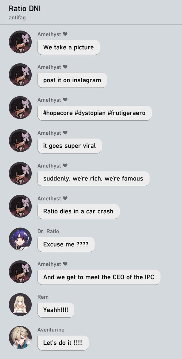 linoahearts's tweet photo. mine and my friend's yumeships as a gc https://t.co/12XZPNVg88
