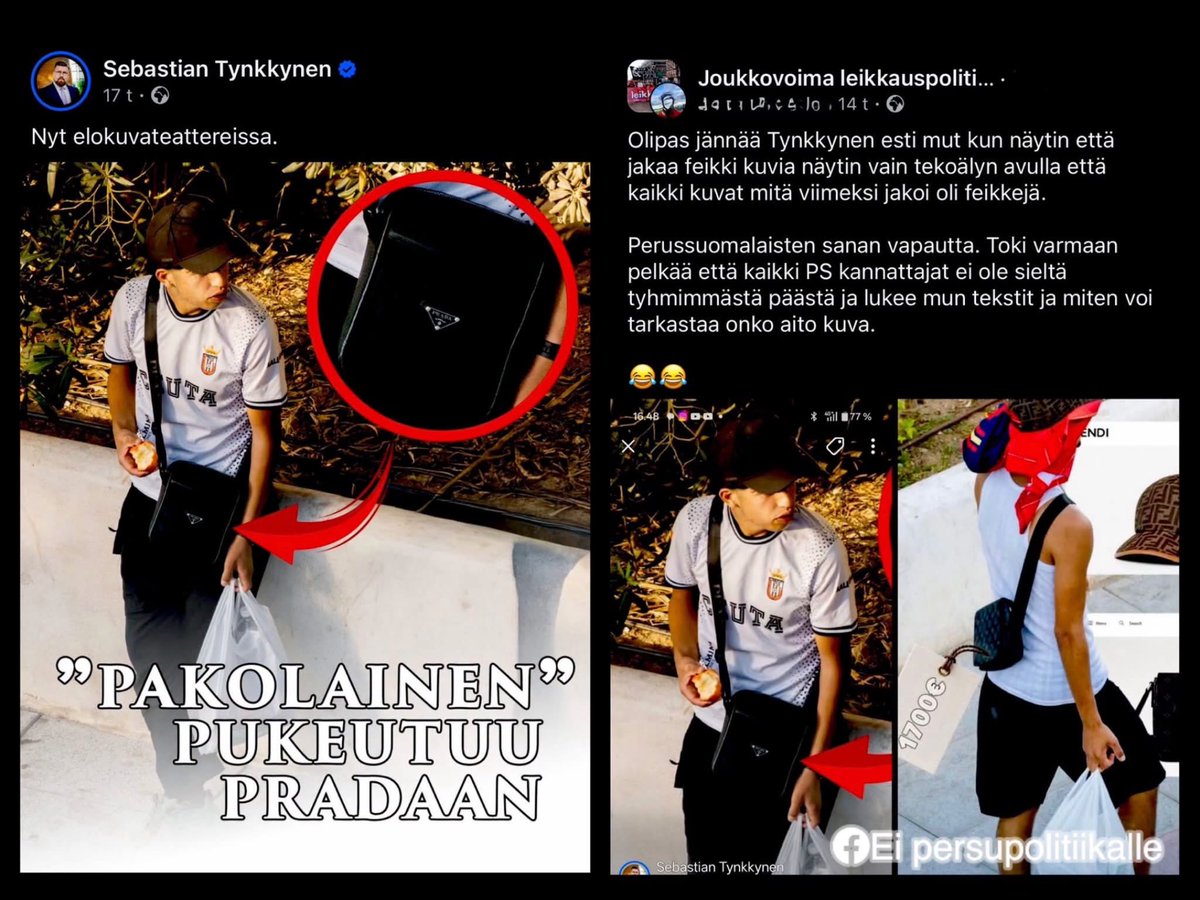 WWiinuri's tweet photo. @SebastianTyne Fake! Jätkä jakaa tekoäly paskaa… https://t.co/WJVbqE54pi