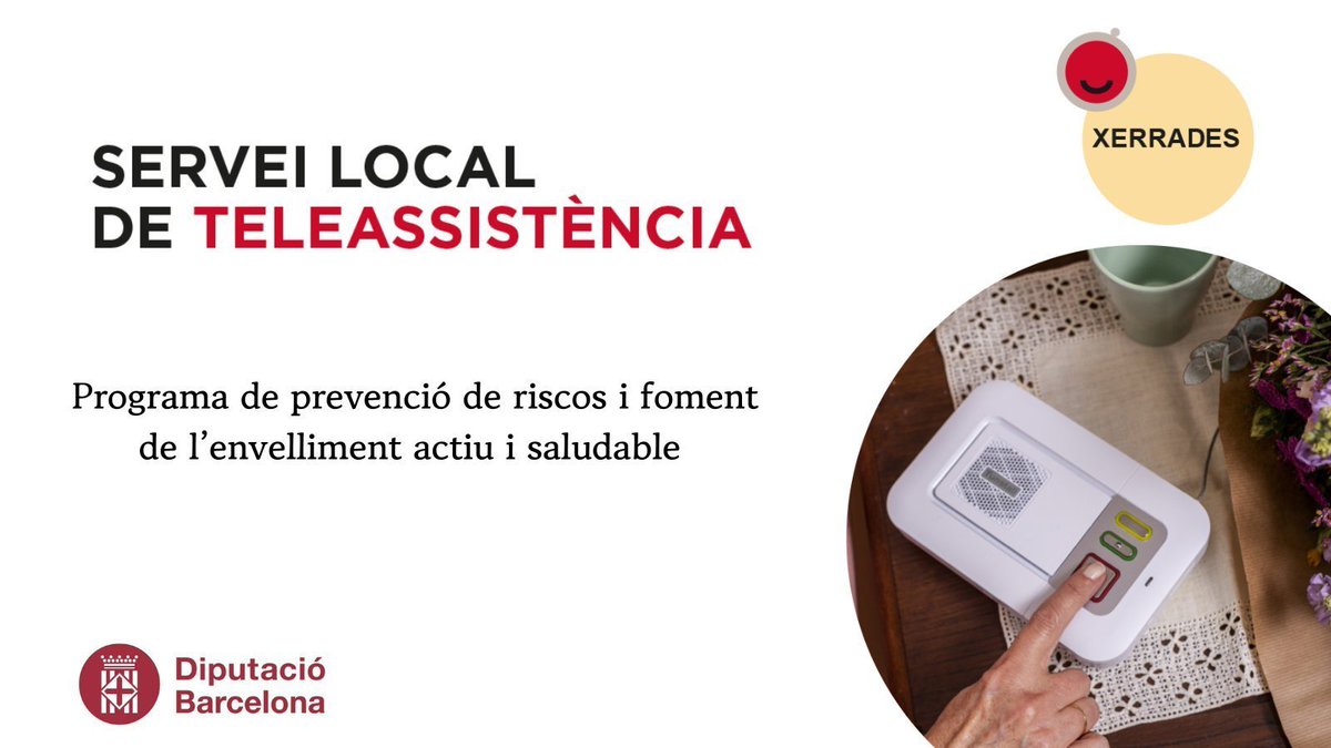socialdiba's tweet photo. 📅Ja tenim a punt l’agenda d’octubre del Servei Local de #Teleassistència!
🗣️Si t’interessen temes com el benestar, la seguretat o la tecnologia, t’esperem a les nostres xerrades obertes a tothom.
📍Troba la xerrada que tens més a prop → https://t.co/6PIWiODeXE
#SocialDiba https://t.co/ZMK5x9ZdeH