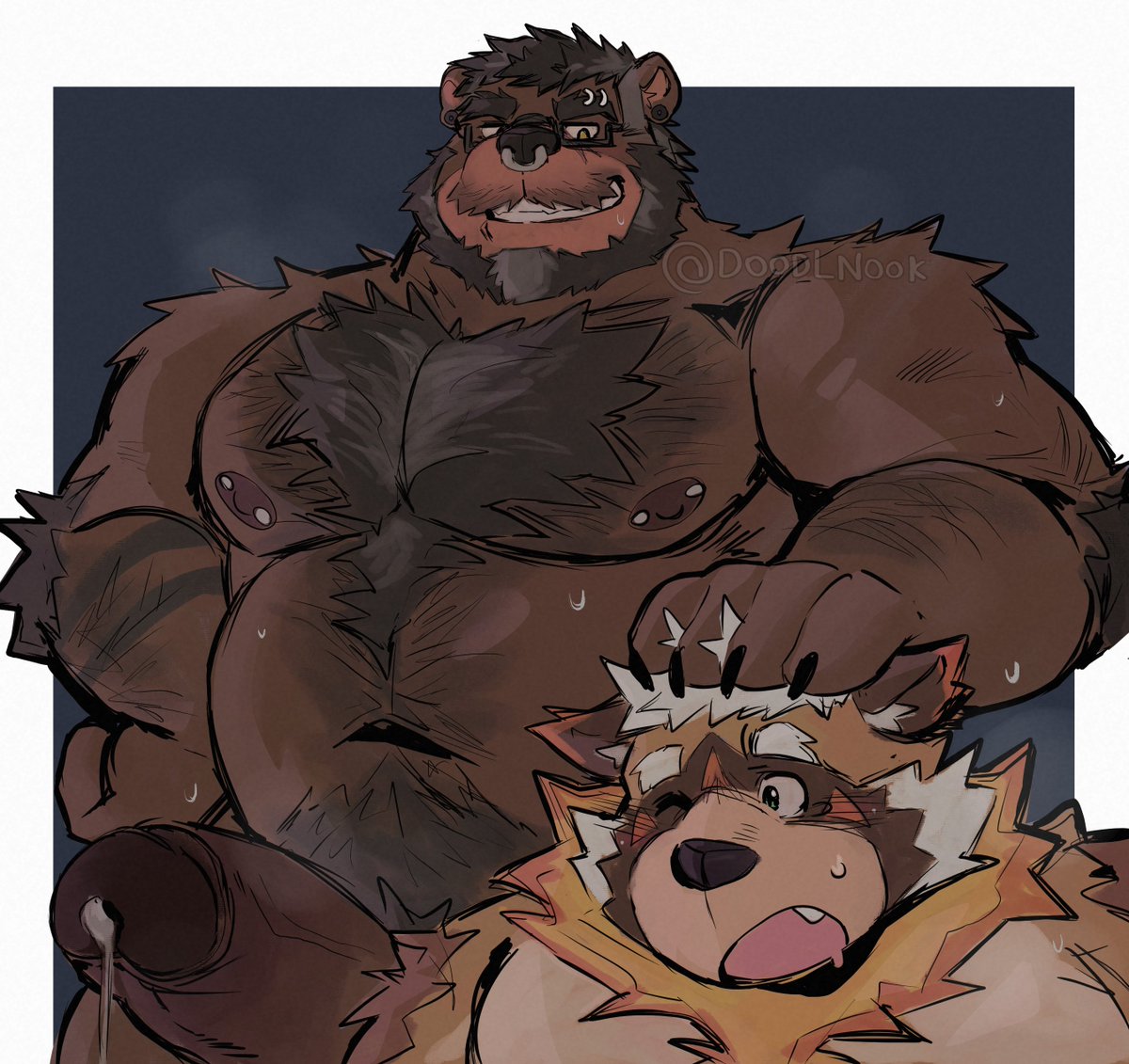 doodlnook's tweet photo. Magnus and Ollie got a bit too playful 🐻
For @BearWivMe https://t.co/dJ3iZXxWU7