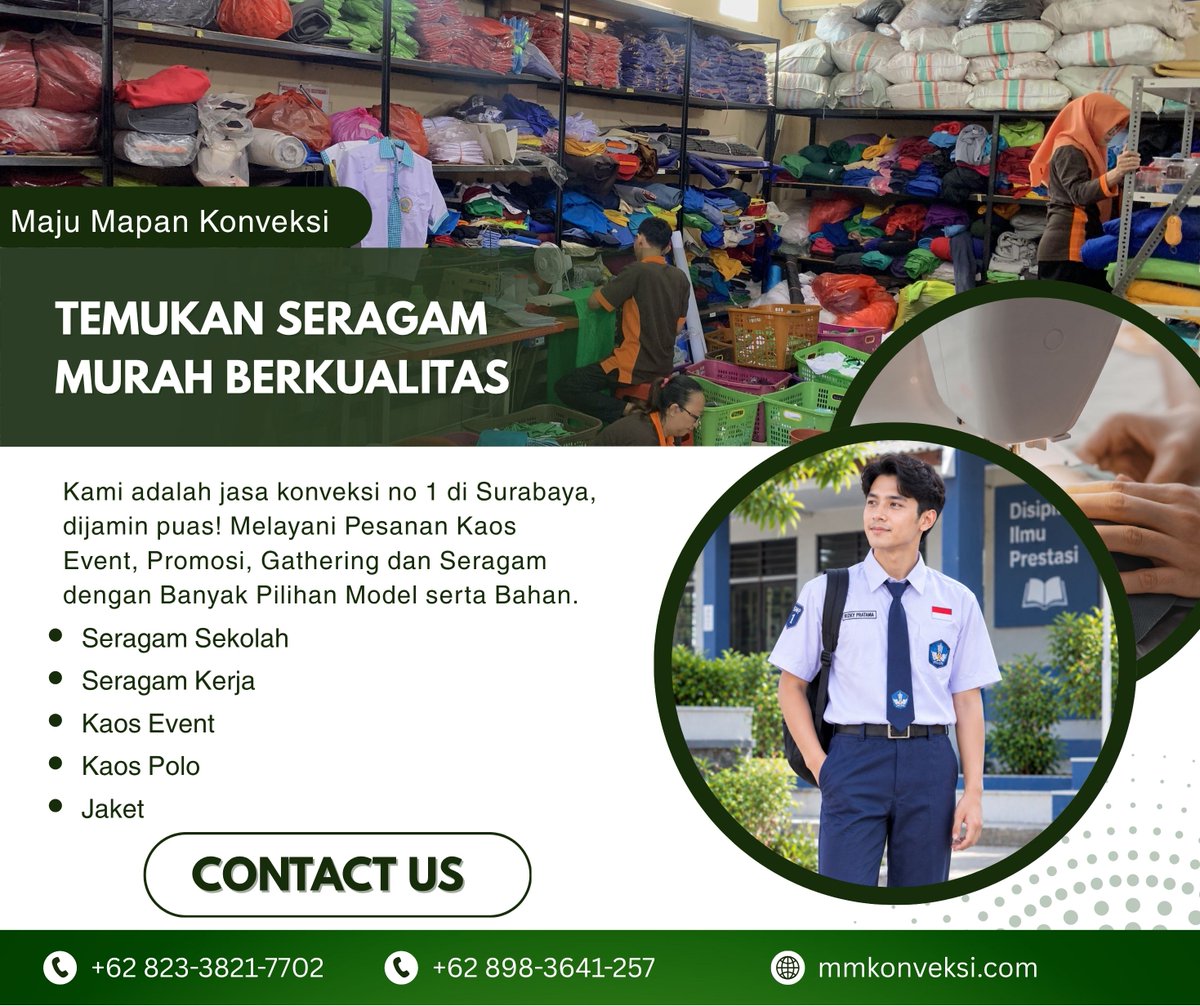 01Fanzah's tweet photo. Harga Spesial   Konveksi Custom Seragam Sekolah di Kabupaten Indragiri Hulu HP/WA   0823-3821-7702

konveksi bodycon   dress, konveksi a-line dress, konveksi slip dress, konveksi shirt dress,   konveksi gamis

#bodycondress   #alinedress #slipdress #shirtdress #gamis https://t.co/DpJBylPqzL