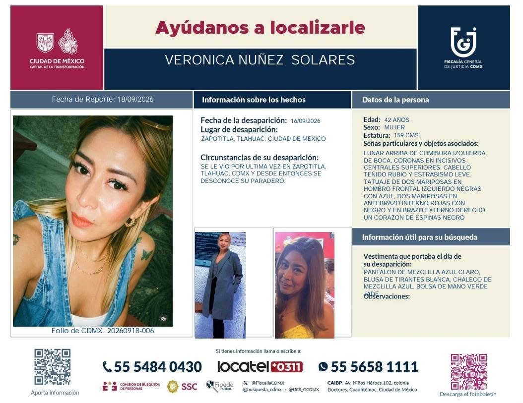 GARCIPAVON's tweet photo. ✍️  Jeny Nuñez 👇

15 DÍAS SIN SABER NADA DE TI HERMANITA, CADA DÍA TU AUSENCIA DUELE MÁS. PIDO A DIOS QUE PRONTO ESTÉS DE NUEVO AQUÍ CON NOSOTROS. LES SUPLICO NO DEJEN DE COMPARTIR, CUALQUIER INFORMACIÓN ES MUY IMPORTANTE.