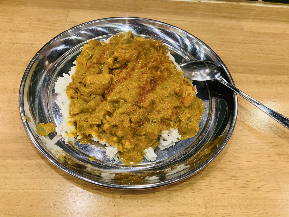 splashstar3's tweet photo. 特製辛口チキンカレー（普通盛）　700円

今日のランチ😋10月最初のカレー。喉ごし最高

#カレー2026 85 https://t.co/i3KvJhzR3h