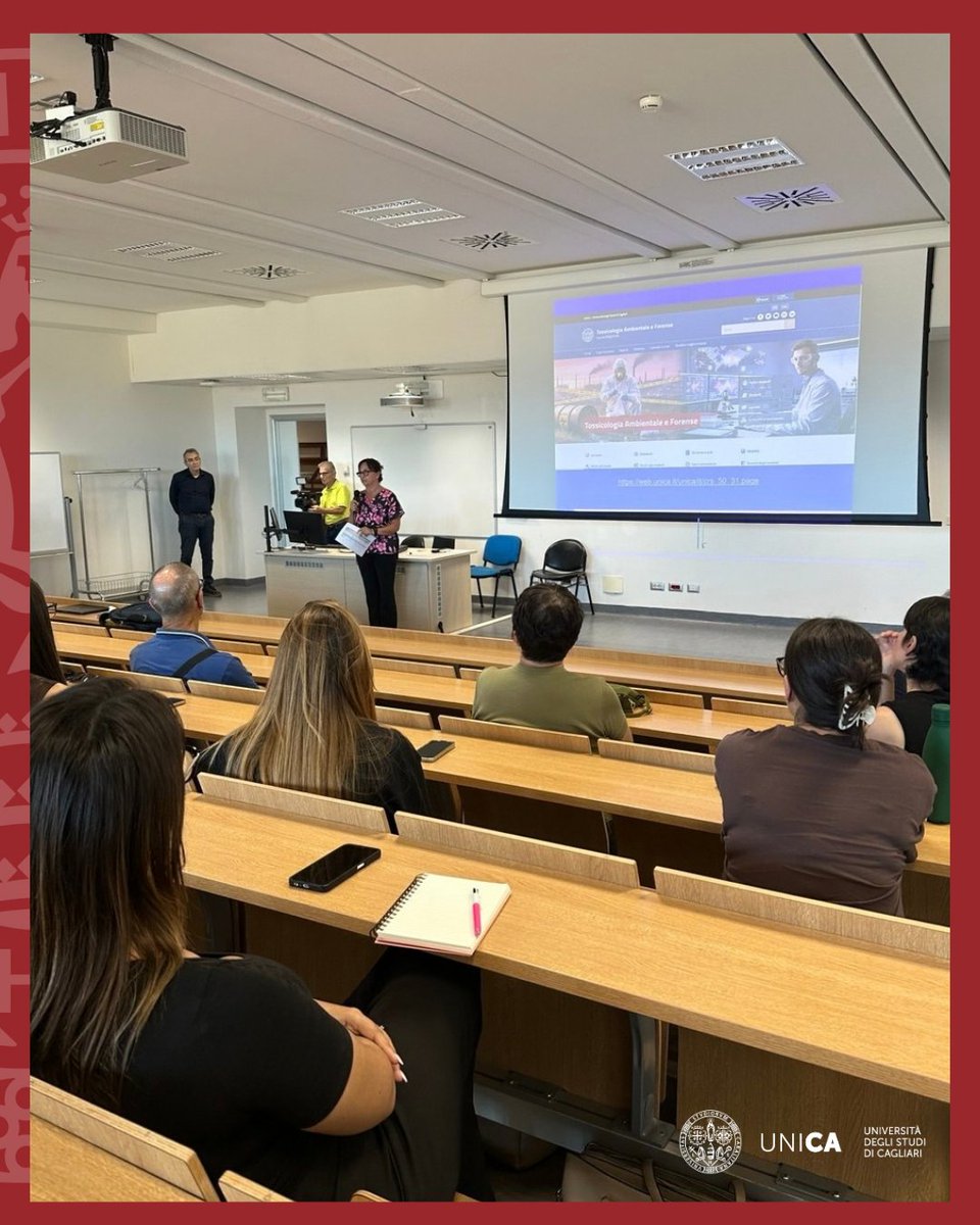univca's tweet photo. 🎓 Inaugurato il nuovo corso in Tossicologia Ambientale e Forense! Un’eccellenza unica in Italia che unisce biologia, chimica, giurisprudenza e indagini con RIS, NOE e ARNAS Brotzu per tutelare ambiente e salute 🌿🔬

#Tossicologia #Universita #Ambiente #Scienza https://t.co/SZW4H9Tvfj