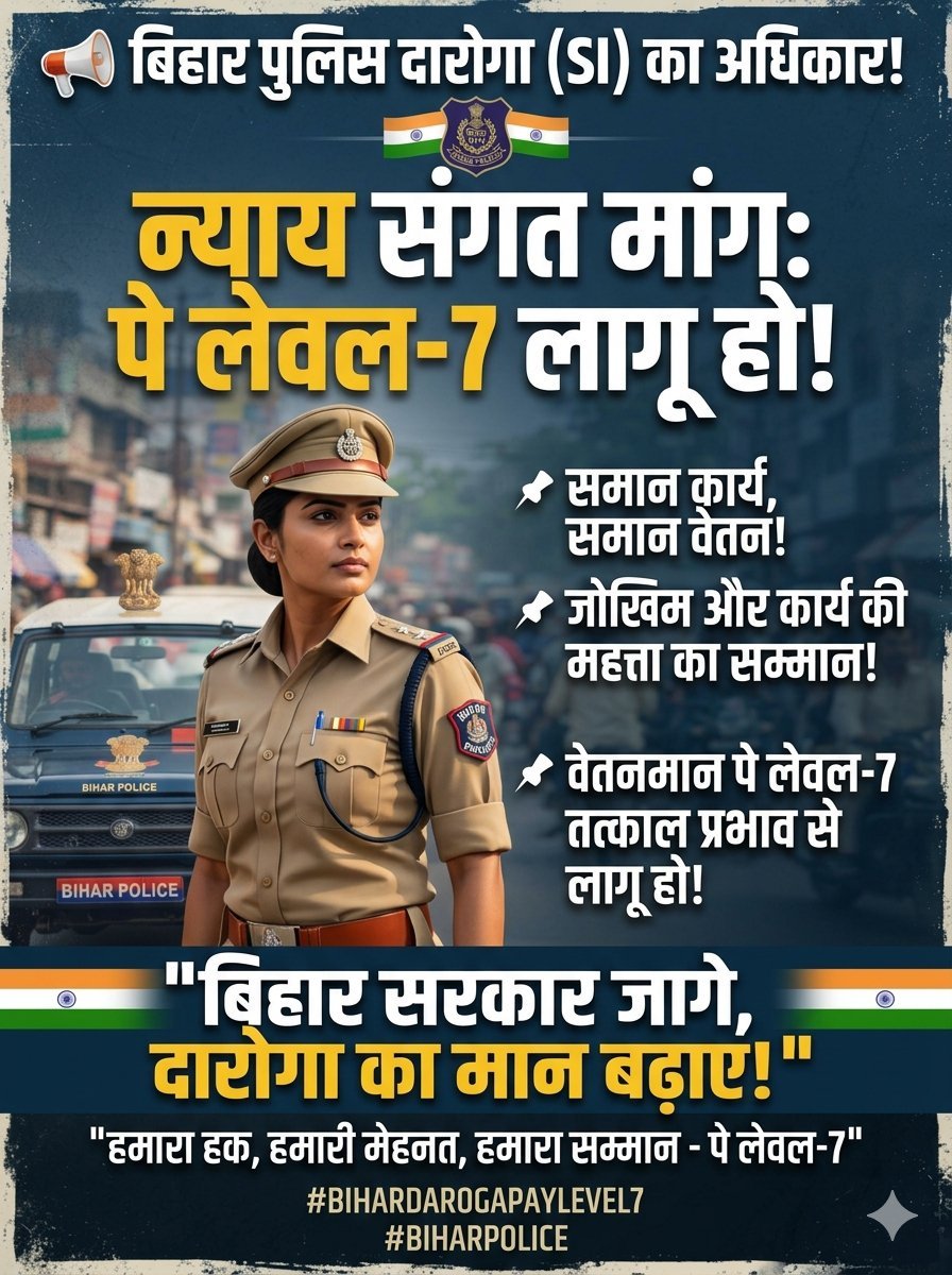 Sunilku09342704's tweet photo. बहुत हो गया अत्याचार,हम लेकर रहेंगे अपना अधिकार। @samrat4bjp 
#BiharDarogaPayLevel7 https://t.co/U00RgyI80B