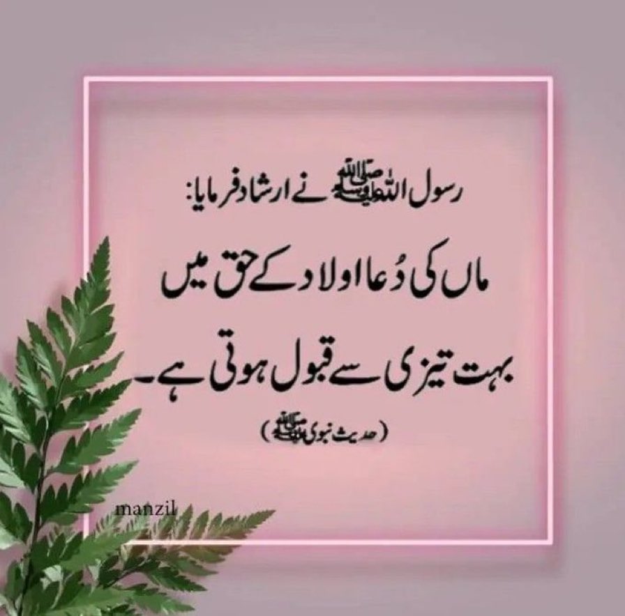QuranMyriZindgi's tweet photo. اپنی ماؤں سے دعا لیجیے ۔۔۔۔۔ https://t.co/RHqLQUjUIJ