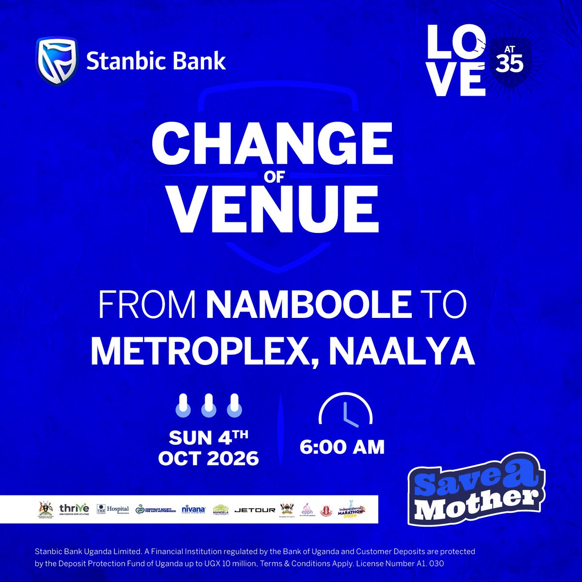 IsabellaNabaasa's tweet photo. 📍 VENUE UPDATE

Our event venue has changed as construction works at Mandela National Stadium, Namboole, continue at pace ahead of AFCON

The good news? The route along the Northern Bypass remains unchanged

Thank you for your flexibility. See you at the start line

#SaveAMother https://t.co/7mxCjD9NrE