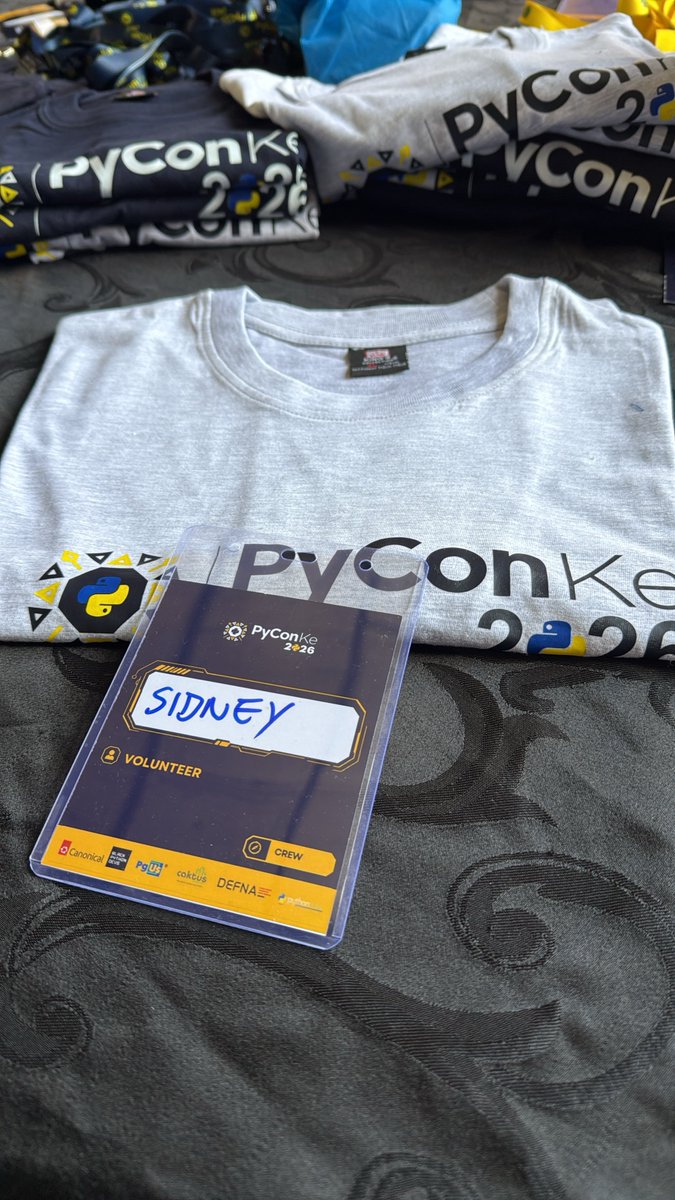 princelySid's tweet photo. Volunteering at #pyconke2026 today. https://t.co/CuP1fSIeDB