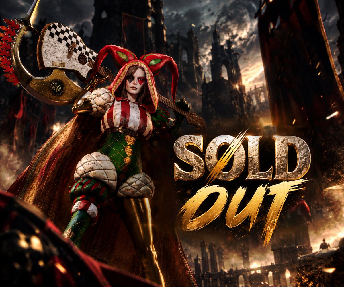 EternalBladesW's tweet photo. SOLD OUT ⚔️🔥

To every Warrior, collector, friend, and community who stood beside us, thank you from the bottom of our hearts.

This became more than a mint.

Together, we wrote a story of rising from the ashes, and your names are written into every word of that story.

We will never forget the support, the messages, the posts, and every single person who chose to believe in Eternal Blades.

5,555 Warriors have found their homes.

And now, it’s time to finally meet them.

REVEAL will take place within the next 12 hours 👀⚔️

We can’t wait to bring you face to face with your Warriors.

Thank you for writing this chapter with us.
The gates are open.

Eternal Blades has only just begun ⚔️❤️