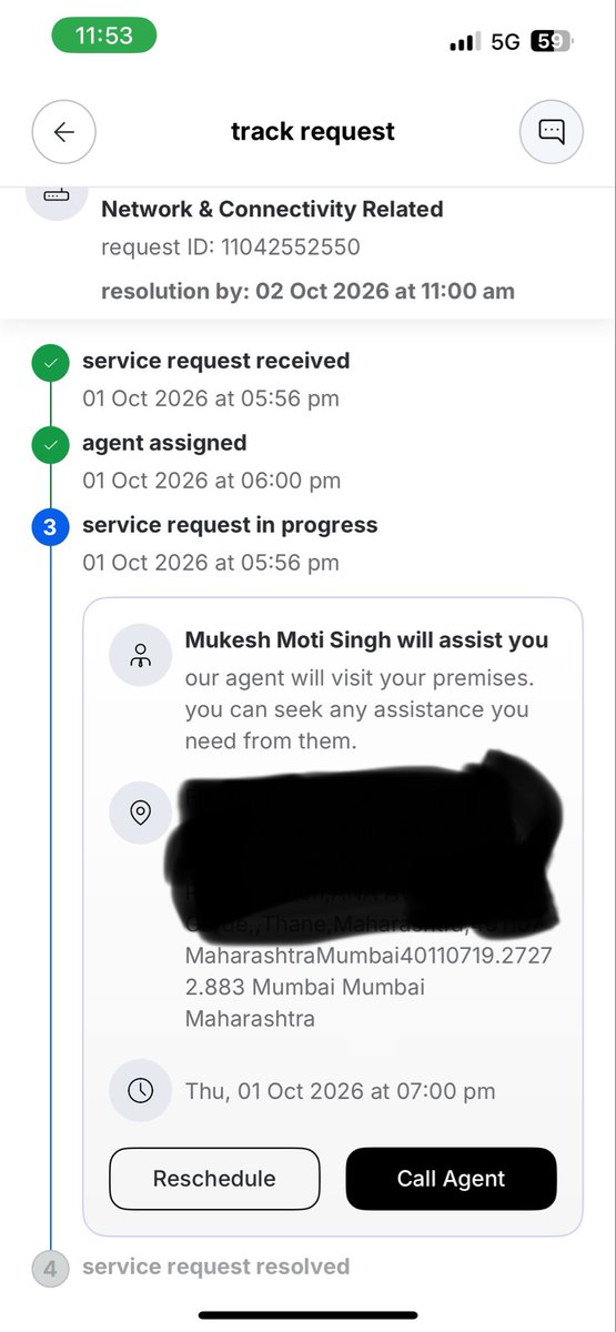 camuditagarwal's tweet photo. @airtelindia @Airtel_Presence @TRAI There is no tracking as such now because the so called technician didn’t know that any service request assigned to him and from backend customer support just regretted for inconvenience… shame https://t.co/9pSYR3J2WM