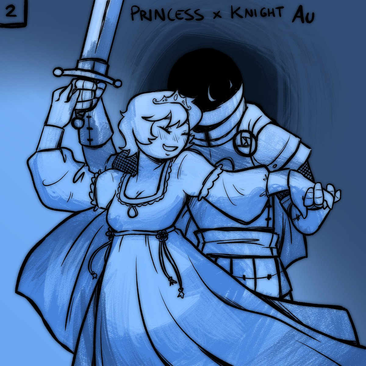 _DarlingWife_'s tweet photo. #yourstober2026 DAY 2 IS HERE!!!✨️🧡👑⚔️💙✨️

I'M ABSOLUTELY IN LOVE. And it's no surprise that i choose this au- lol

#yourboyfriendgame #ybsona #drawing #au #Peteryb #YOURSTOBER2026 https://t.co/xJ8REBmpbK