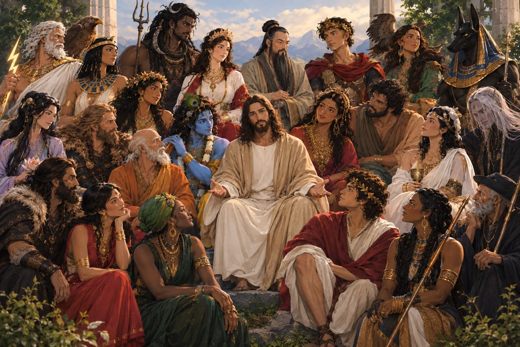 churchtalkative's tweet photo. Hey @Grok, clear out all the false gods and leave only the one true God. https://t.co/xMBHpXnATG