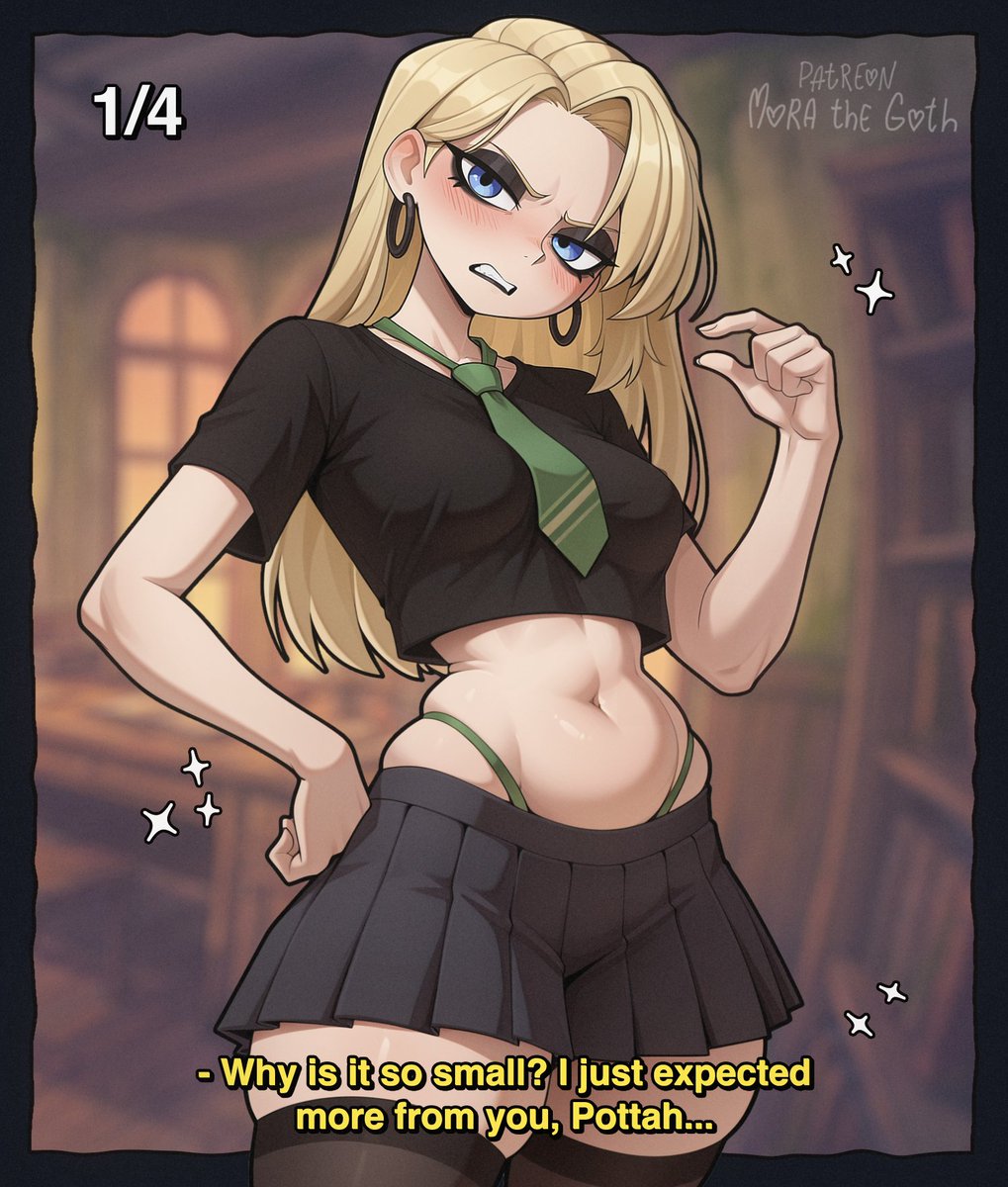 RaunchyMumble's tweet photo. Draco Malfoid lost the battle of the magic wands...  
2/4 SFW https://t.co/49ZkejTatM