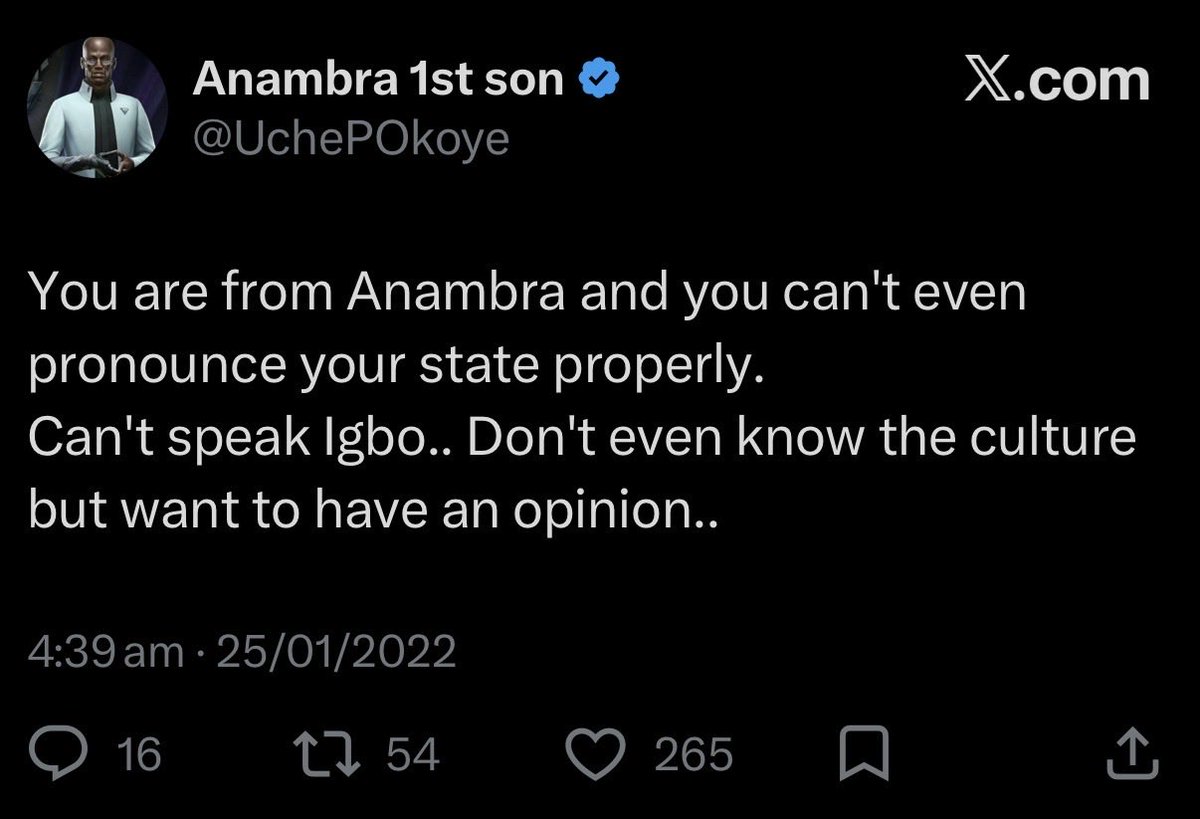 NoNonsensezone's tweet photo. An Igbo man who said Yoruba language should not be a criterion for governing in Yoruba land 

Once said this about his own land in Anambra  “ The fastest way to lose an election is to be unable to speak your local Language “ 

Now you see the games these guys are playing? Ok o https://t.co/sOLRviSqro