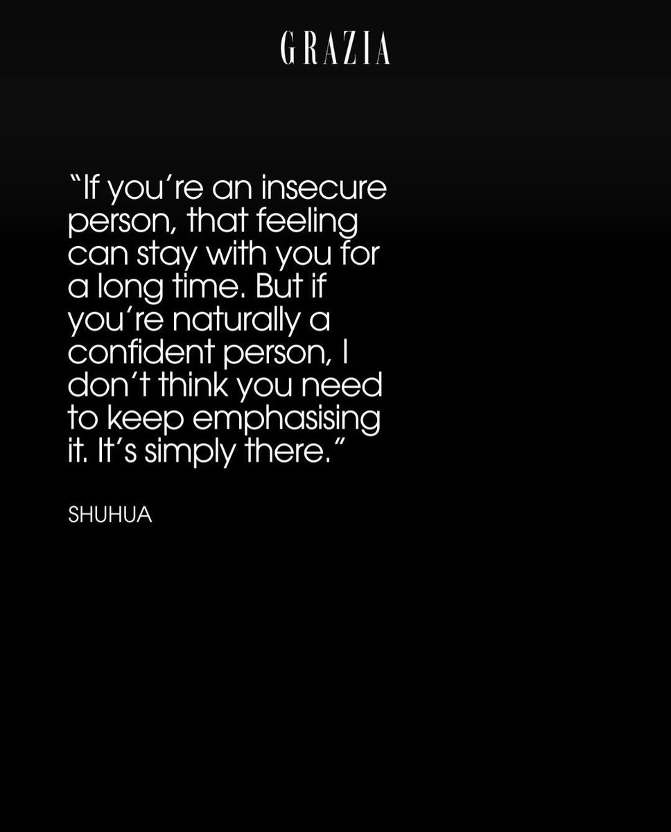 shudumpling's tweet photo. Shuhua recently shared a Chinese proverb with her fans that captures this new philosophy: 知难而退 'knowing when to retreat in the face of difficulty'. She shares that in the past, whenever she encountered adversity, her instinct was just to push forward at all costs: 

"I'd keep banging my head against the wall, over and over again," she reveals. 

"I'd end up hurting myself and feeling wronged, and it made me feel like I was suffering."

She has now learned to dismantle the expectation that blind endurance was her only path forward; as she puts it: 

"It doesn't always have to be one particular way. I don't have to be so stubborn about it."

For our October cover, the star opens up about confidence, maturity, finding freedom in her own space and learning not to let other people's expectations define her. Keep an eye out for the full cover story
#SHUHUA #舒華 #슈화
read full post here:
https://t.co/8iwAdr1ZMl
