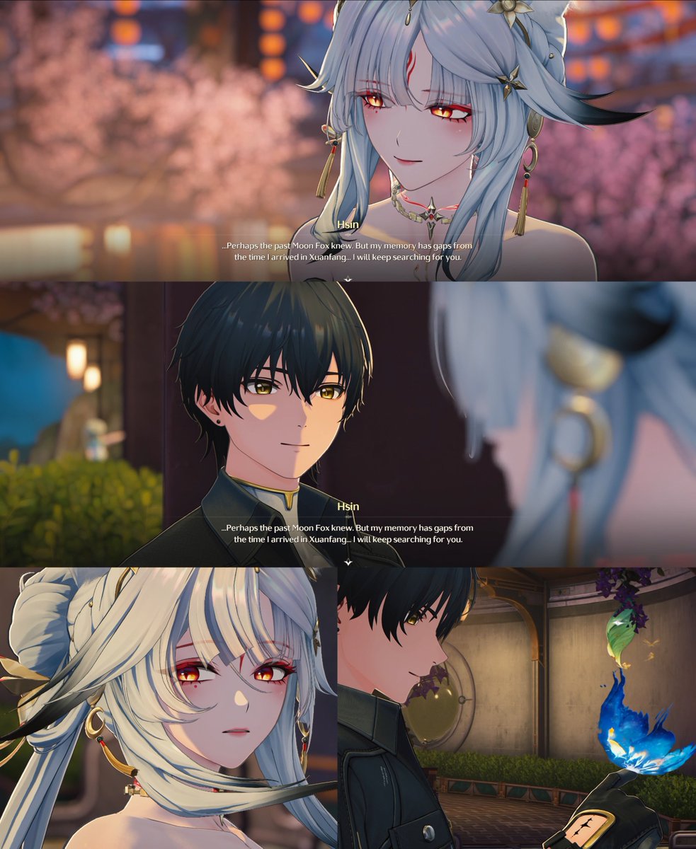 KagaOnda's tweet photo. LMAO. Kuro Games made it canon.
Hsin and Rover are having a lovely time together all night with no interruptions, and then suddenly, Shorekeeper spawns in. 😭 https://t.co/8YFKjb6M81