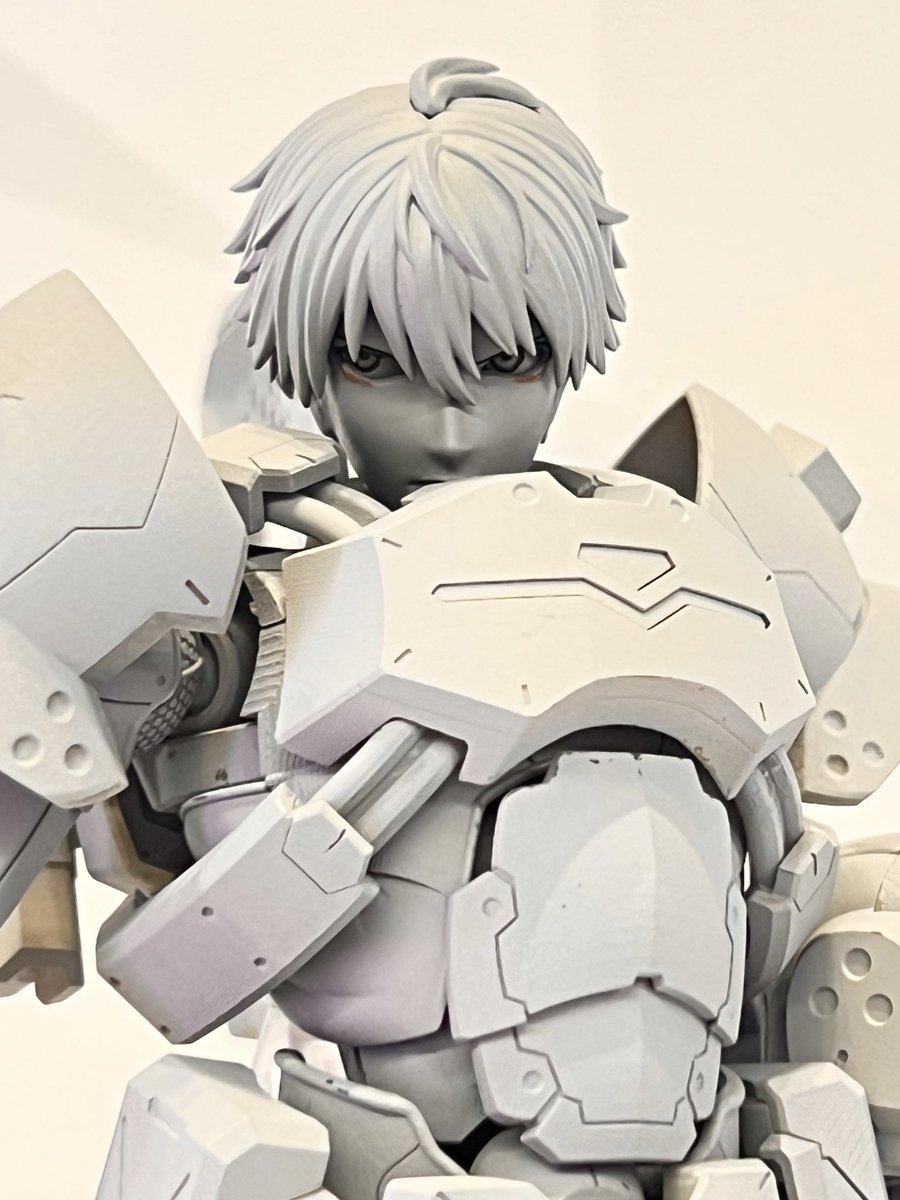 MegalomariaInfo's tweet photo. 全日本模型ホビーショー2026展示内容

アッシュ【アーマータイプポーンA1】は生配信後に瞳のデカールを貼り付けて展示中。
#メガロマリア #ヘキサギア 
#コトブキヤHS https://t.co/xy4ddstlQ2