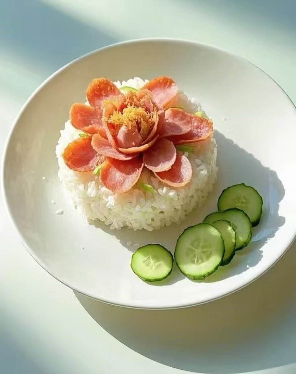 eydesadcfixvj's tweet photo. [Loved the delicious rice with cheek sheath for lunch today! ]， https://t.co/toOKujxqJ7