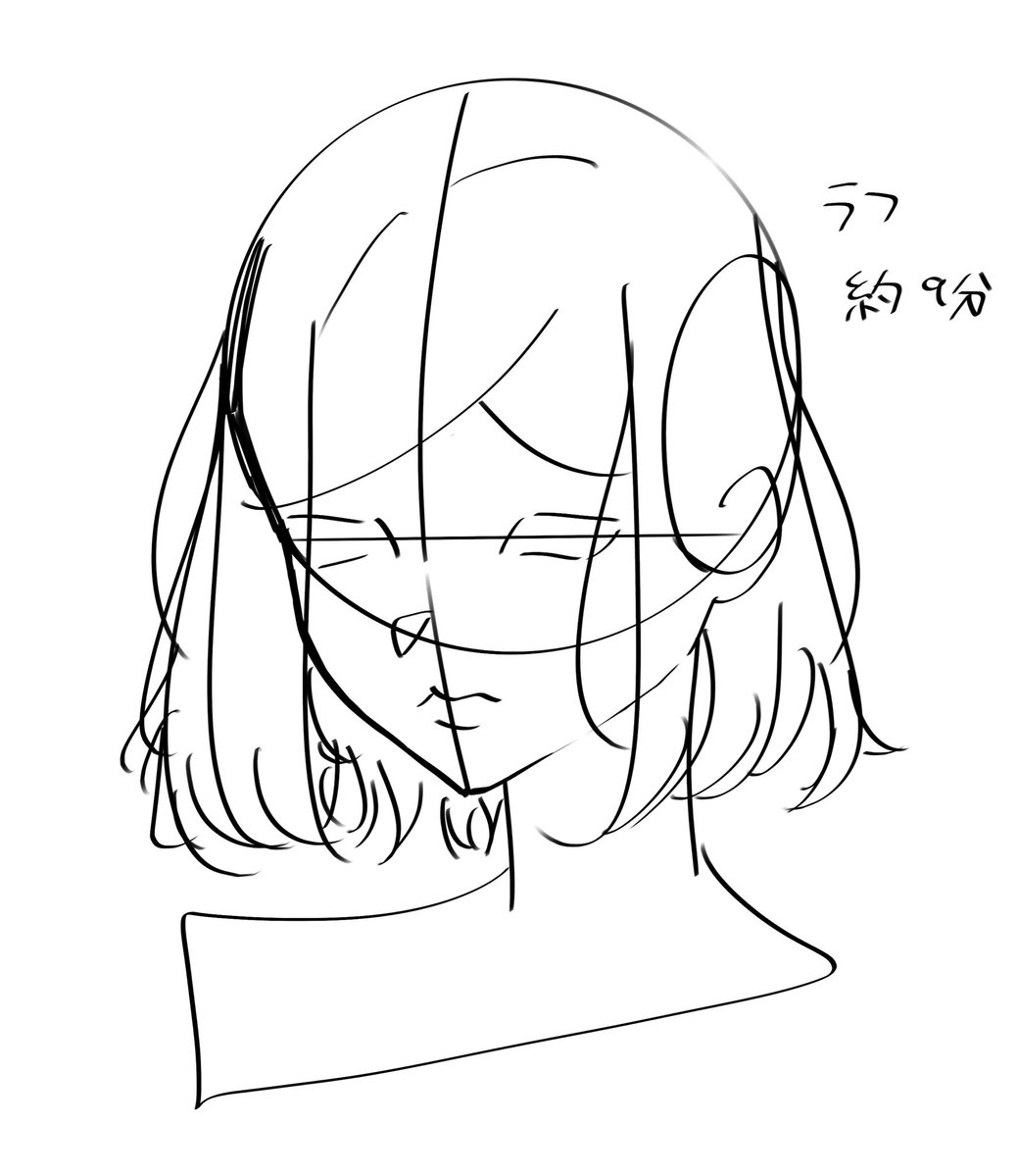 Terazamasu's tweet photo. ラフ→線画→色塗り（完成）計２時間24分
影ある感じで描きたかったけど難しすぎた🤣でもとっても楽しくてやろうと思っていた課題が溜まっていく溜まっていく！！🤯
ボブ千夜です！ https://t.co/V12CKsDSWq