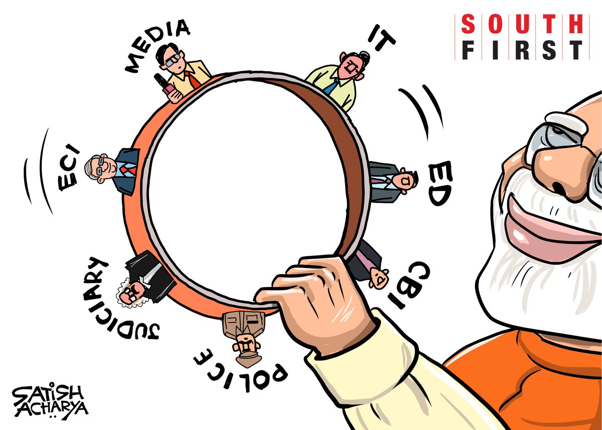 satishacharya's tweet photo. Clubbing! @TheSouthfirst cartoon. https://t.co/W7flGg1YMR
