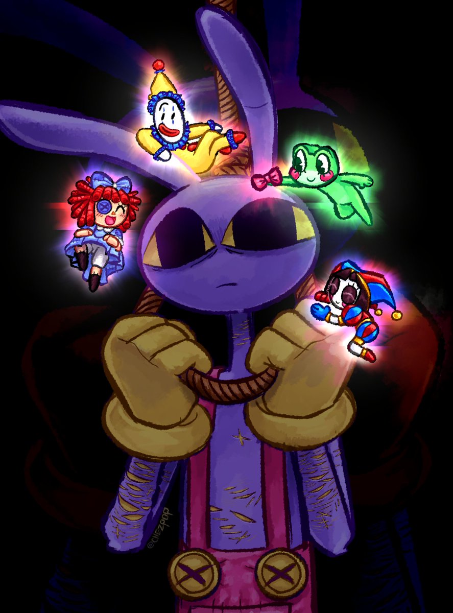 chezpopsie's tweet photo. [TW; depressing shit] 

this is old art but idgaf #jax #tadc #art https://t.co/NfX1k2cluC