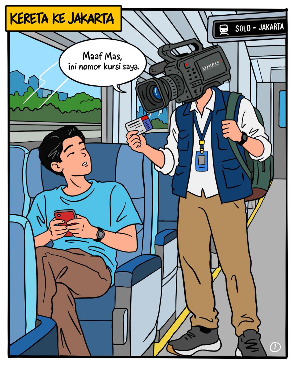 KompasTV's tweet photo. Katanya setara tiket. Masalahnya… yang ngecek siapa? 😅
Mas Kondektur, monggo. Jangan bingung lama-lama ya
#PejuangKamera #KompasTV #IndependenTerpercaya #KomikKompasTV #Komik https://t.co/3shmdHoD2l