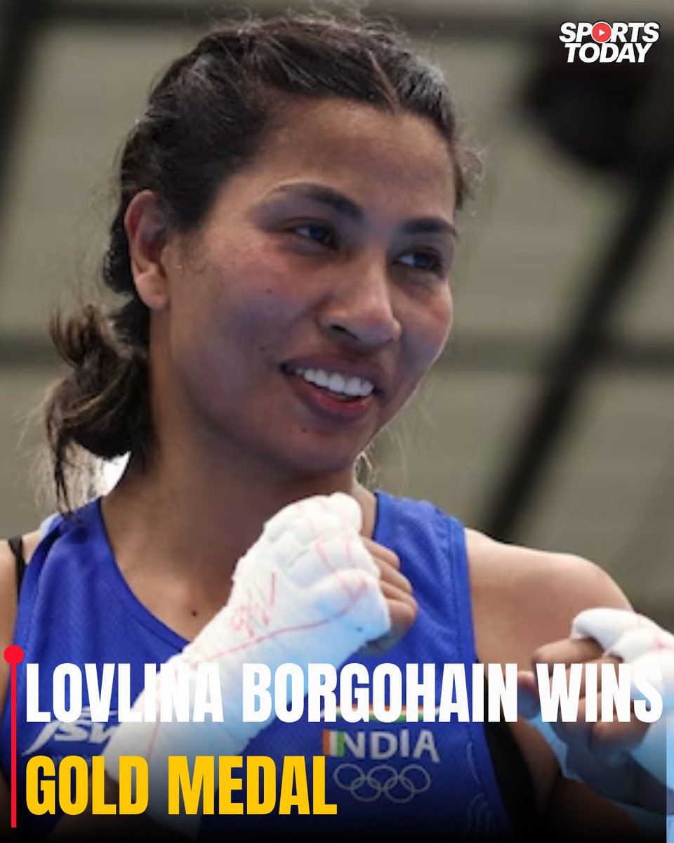 SportsTodayofc's tweet photo. Another gold medal for India! Lovlina Borgohain wins the 75kg women's boxing final
#AsianGames #AsianGames2026 #LovlinaBorgohain #Boxing #IndianBoxing #WomensBoxing #75kgBoxing #BoxingFinal #GoldMedal #GoldForIndia #TeamIndia #IndiaAtAsianGames #AsianGamesGold #IndianSports https://t.co/N7yCeF7dOE