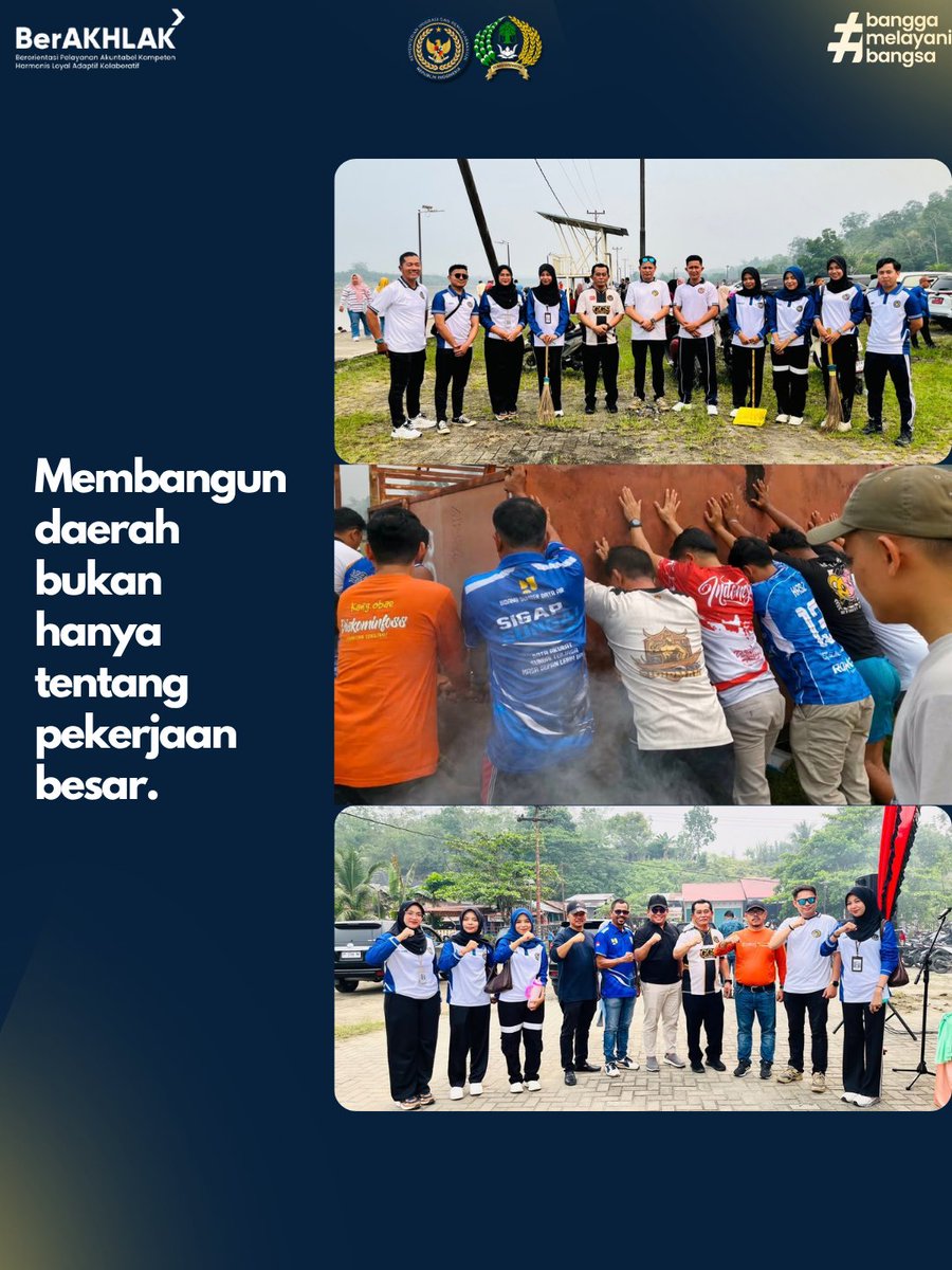 HumasLapasTelku's tweet photo. GOTONG ROYONG UNTUK KUANSING YANG LEBIH BERSIH

Menyambut HUT Kabupaten Kuantan Singingi ke-27, Kepala Lembaga Pemasyarakatan Kelas IIB Teluk Kuantan beserta jajaran turut mengambil bagian dalam kegiatan korvei (kerja bakti) di Arena Dayung Danau Kebun Kopi, Jumat (2/10/2026). https://t.co/x9BI5sbLOC