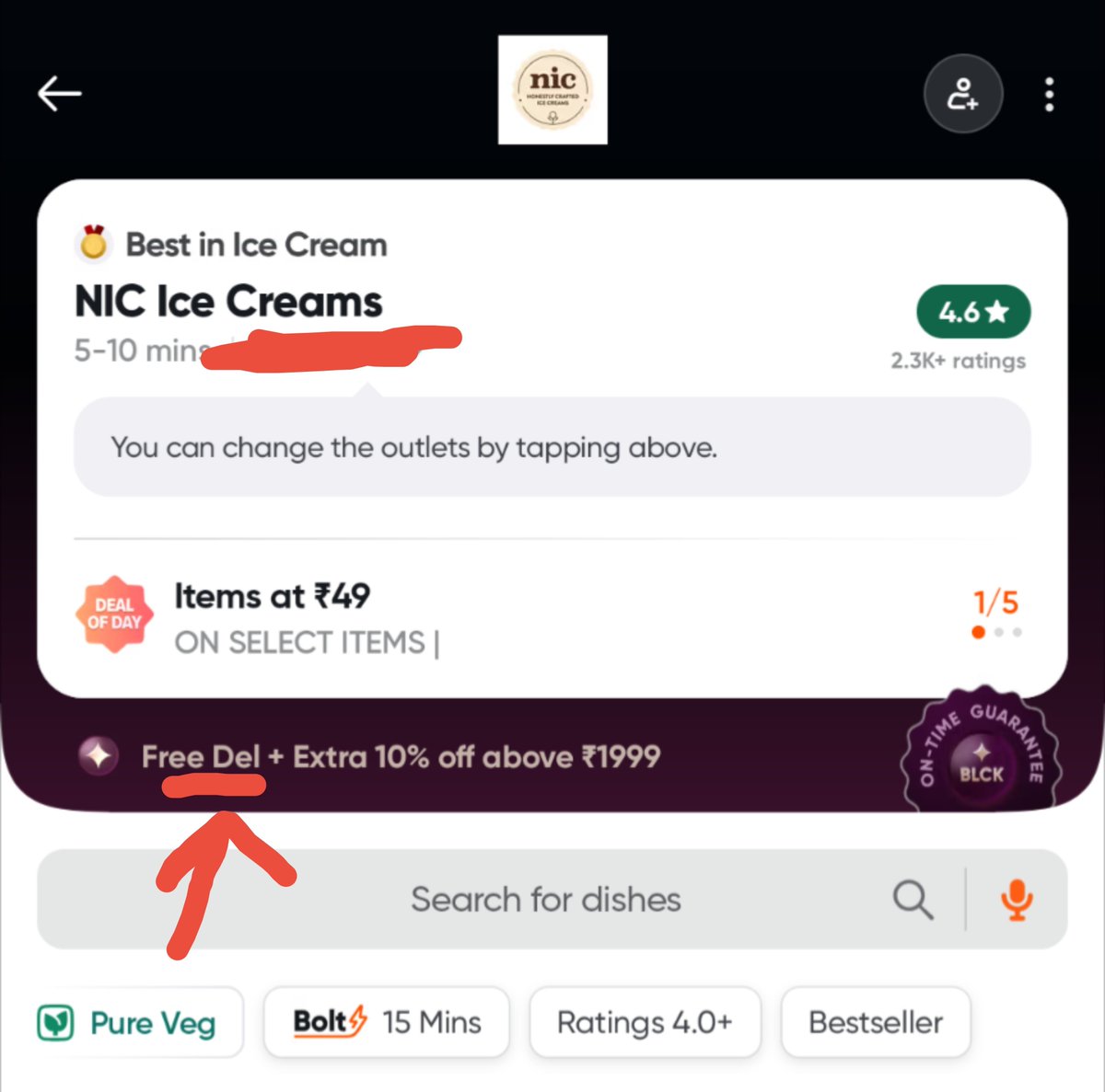 247Nikhil's tweet photo. @Swiggy 
C'mon, such a lame and lazy code. Such an elite company, instead of working on UI, comes up with a 'Del'.  😊🤔🤔 #TechTakes https://t.co/Gm57rsN56y