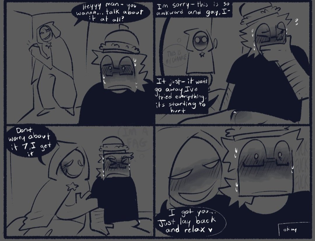 MJsShowtime's tweet photo. Yo does anyone know where I can find the rest of those VoudBurger comic? So far, I only have the 4 porn panels. The artist is saturnsexiez and I don't think they have a Twitter account anymore 🥲 https://t.co/mlRwbwUyaI