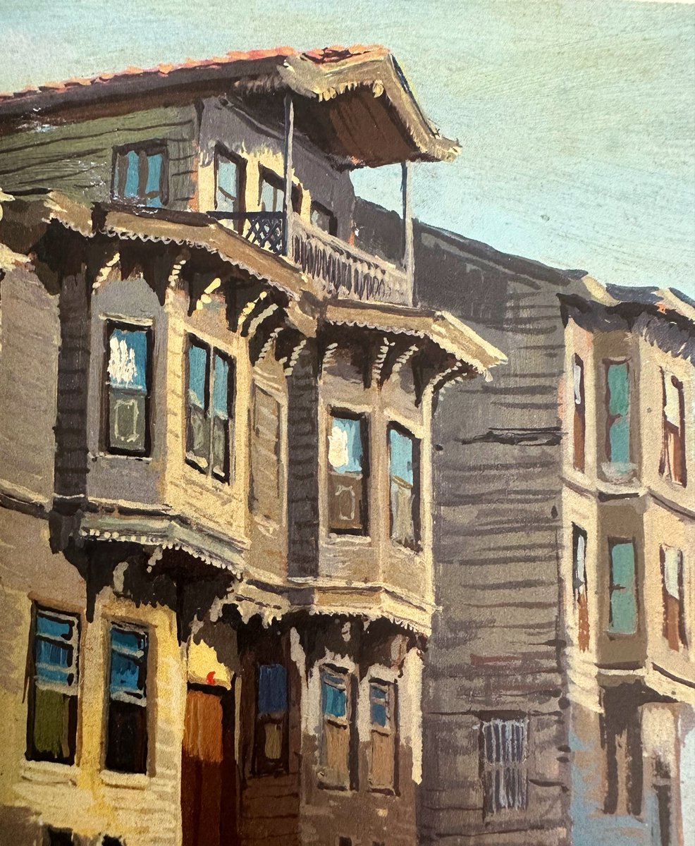 tasvirsanatlari's tweet photo. Başında kasketi, elinde fırçasıyla Anadolu’nun bağrından çıkan, Türk resim sanatının en duru isimlerinden Ahmet Yakupoğlu’nu vefatının yıl dönümünde saygı ve rahmetle anıyorum.

Süheyl Ünver’in Kütahya ziyareti sırasında yeteneğini keşfederek sanat yolculuğuna destek olduğu Yakupoğlu, doğduğu toprakların güzelliğini ve ruhunu resimlerinde yaşattı. Fırçasından tuvale yansıyan sokaklar, ağaçlar ve su kıyıları, onun memleketine duyduğu sevginin izlerini taşıyor.

Ardında bıraktığı eserlerle hatırası yaşamaya devam ediyor. Allah gani gani rahmet eylesin. 

#ahmetyakupoğlu