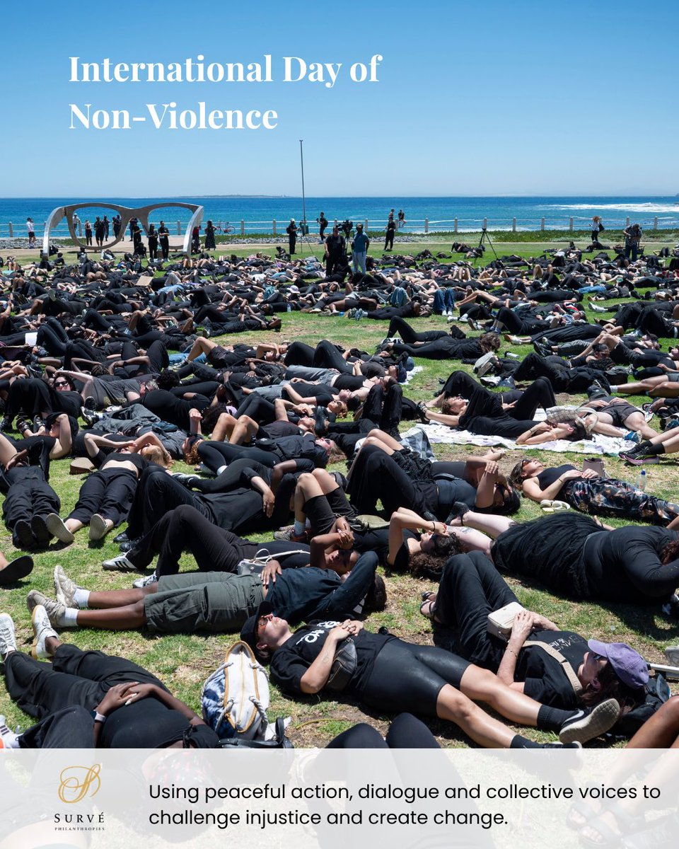 SurvePhil's tweet photo. On International Day of Non-Violence, we recognise the power of peaceful action, dialogue and collective voices to create change.

Save the date for our 16 Days of Activism High Tea on 19 Dec 2026 at the Castle of Good Hope. 

📸: Armand Hough

#nonviolence #humanrights https://t.co/St6jtdDBC7