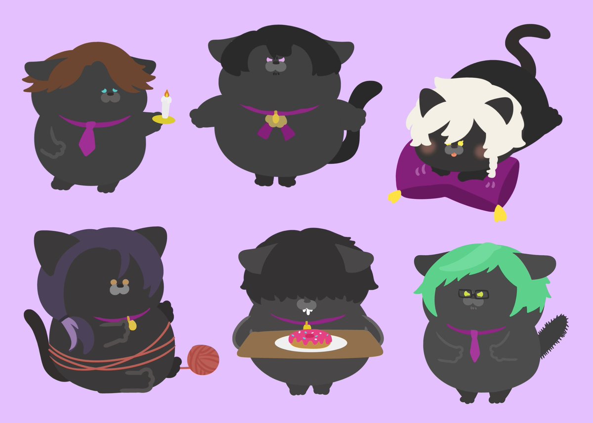 onewsandesu's tweet photo. ⚠️擬獣化

Cワンマンの差し入れに同封する予定のシールイラスト🐈‍⬛ https://t.co/aM4FsBJK1D